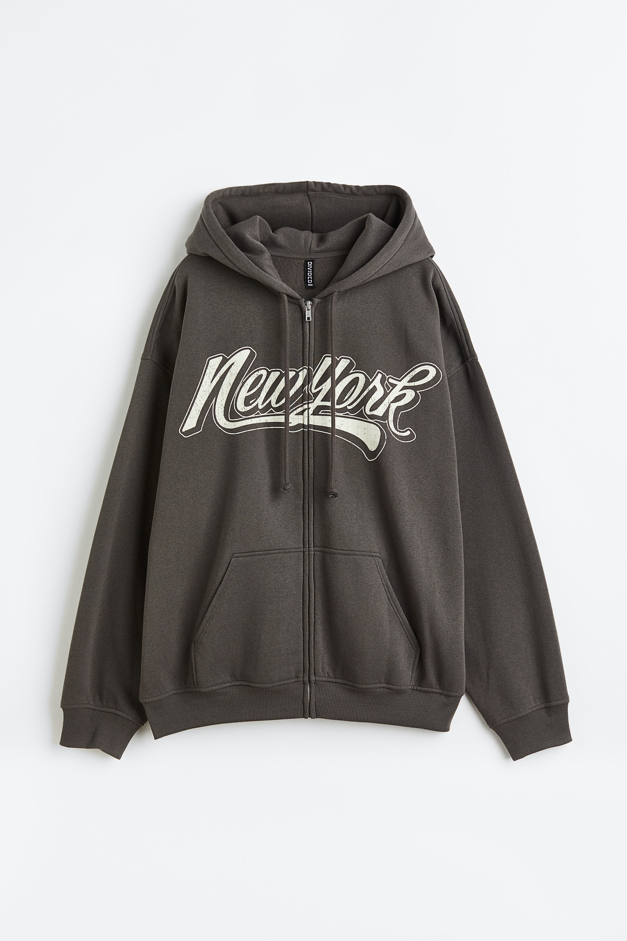 Jacket Hip Hop Hoodie Damen Black Printed Zip Hoodie: Stylish And