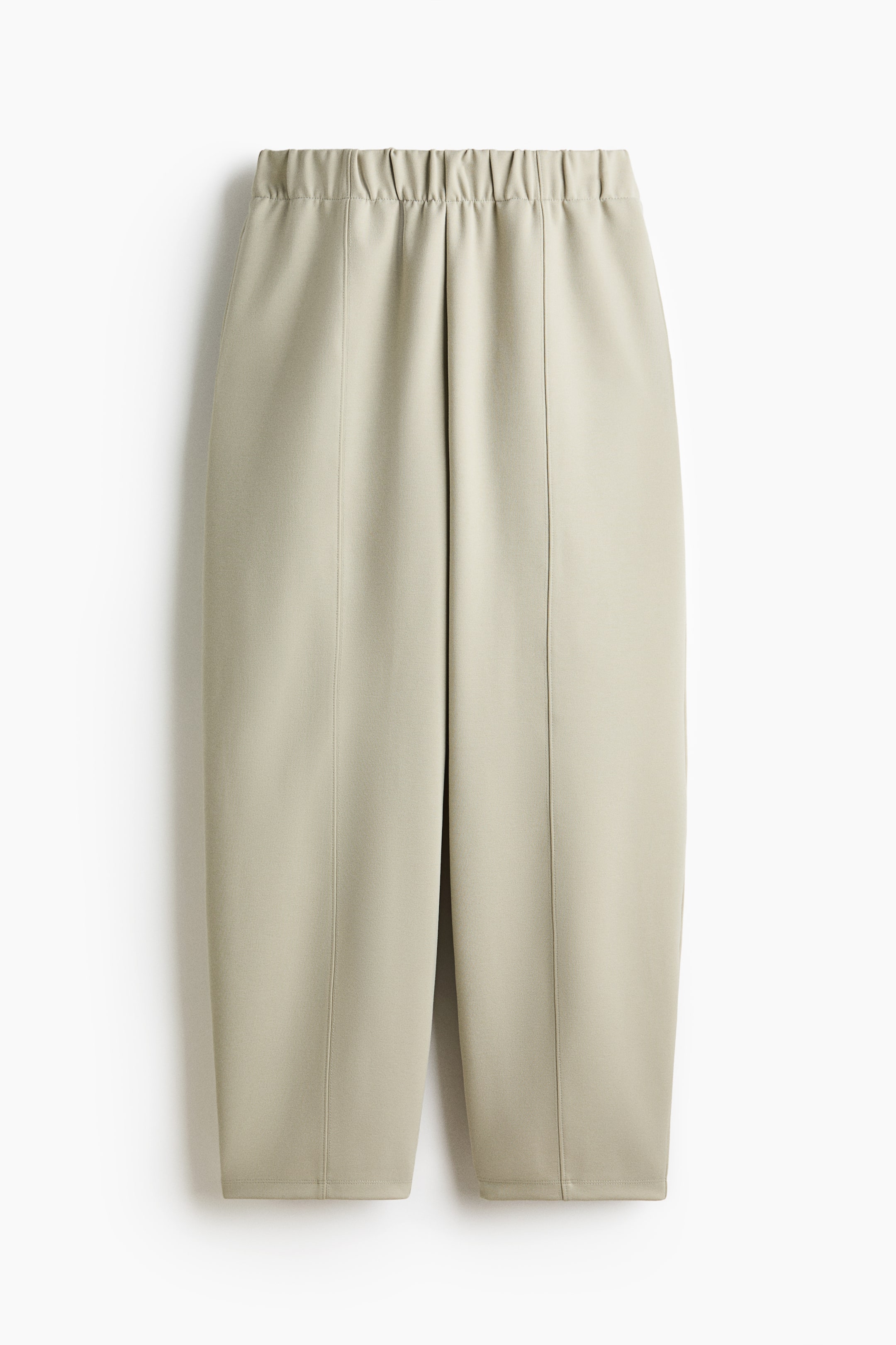 View larger image: Barrel-leg Ponte di Roma trousers - Light mole - Ladies | H&M IE 1