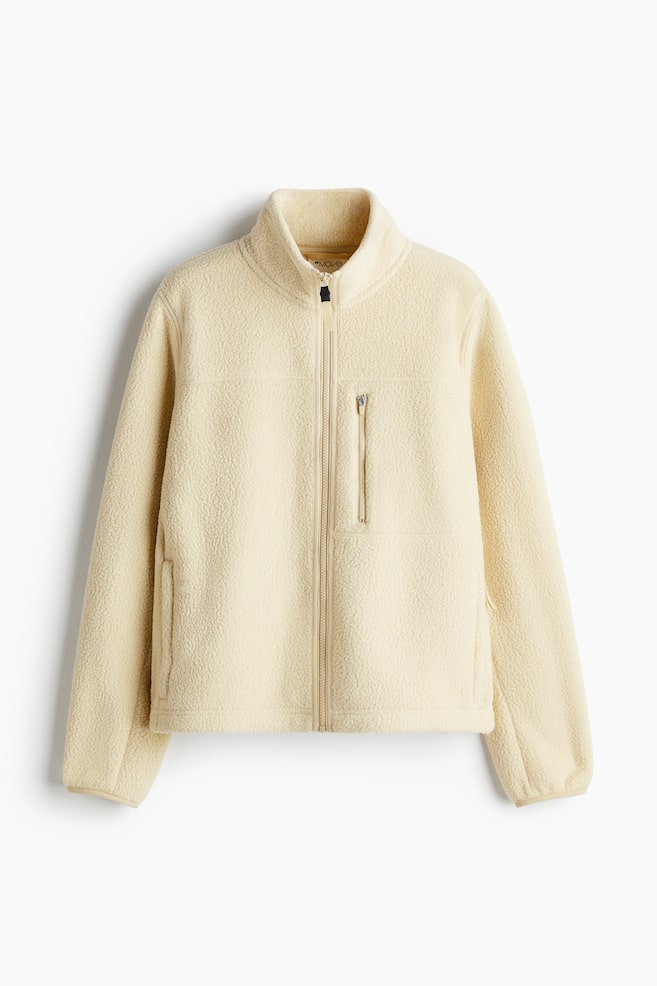 Teddy sports jacket - Beige/Cream/Black - 1