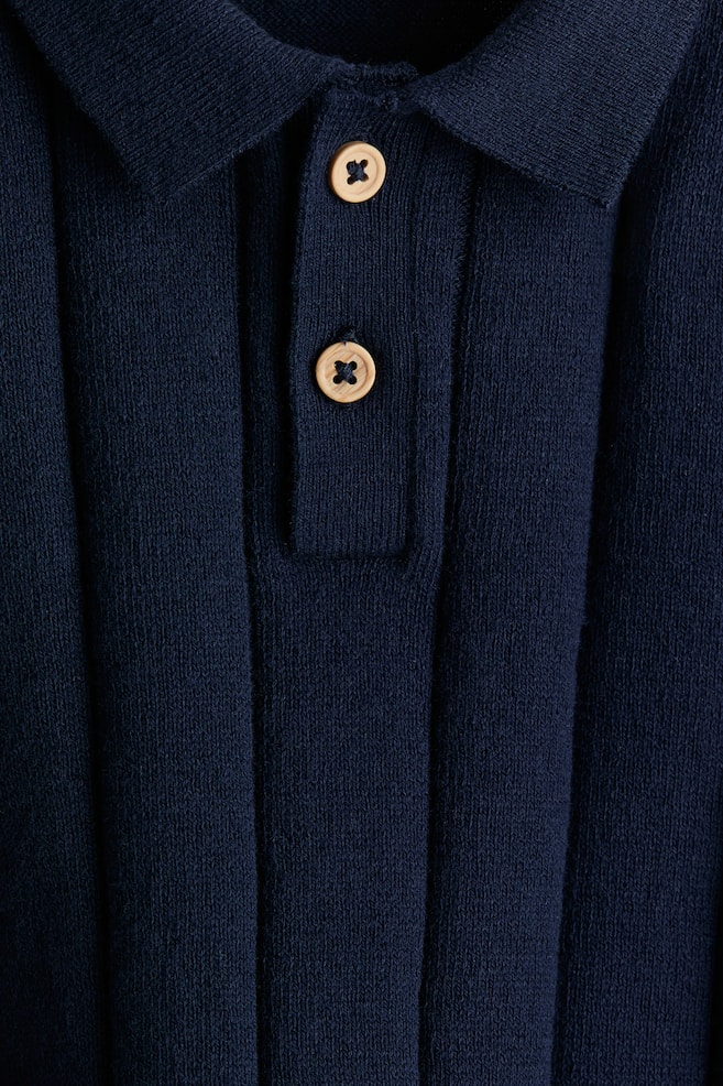 Polo in maglia-Blu navy - 2