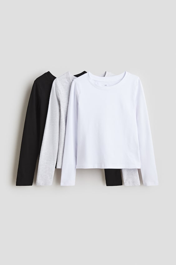 Детские топы H&M 3-Pack Cotton Tops