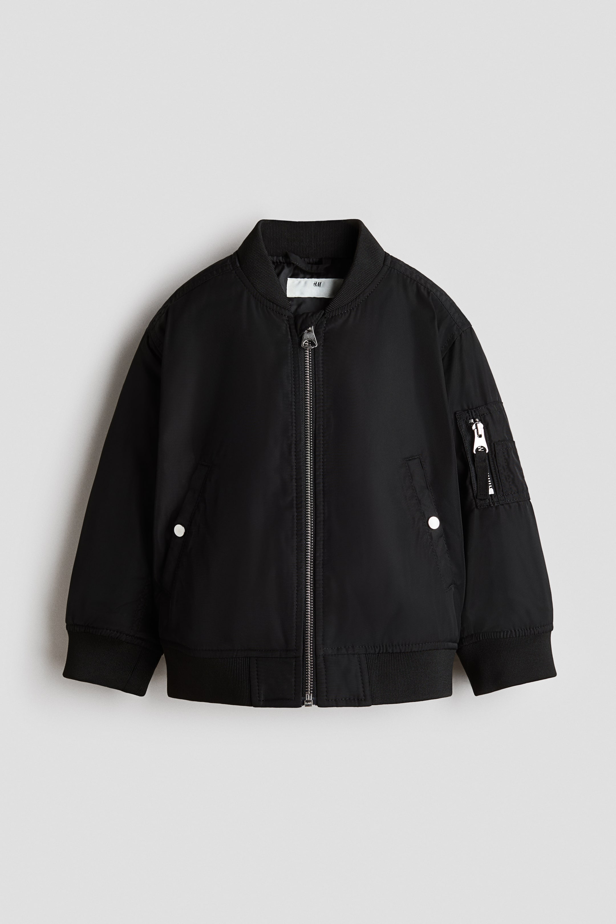 View larger image: Bomber Jacket - Black - Kids | H&M US 1
