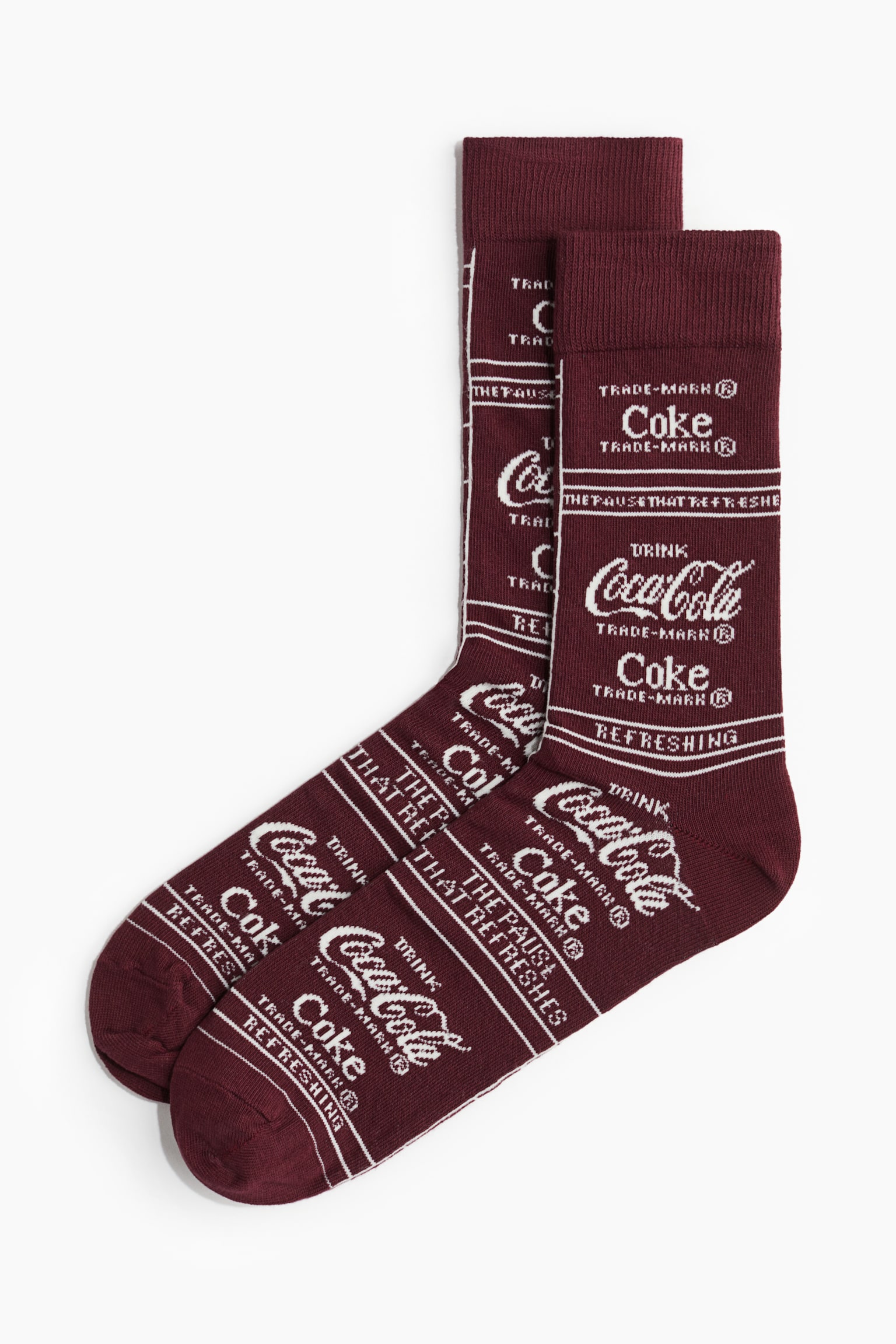 Motif-detail socks - Burgundy/Coca-Cola/Dark green/Coca-Cola/Cream/Coca-Cola/White/Raiders/Dark brown/Pringles/Black/South Park - 1