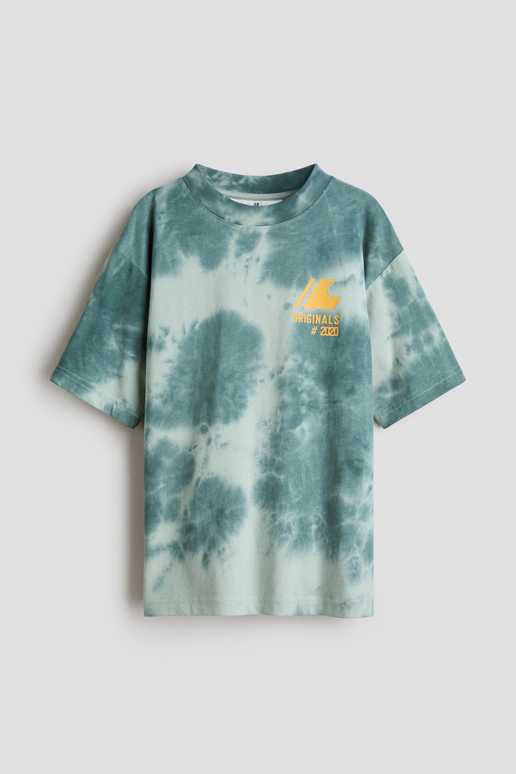 View larger image: Printed cotton T-shirt - Light turquoise/Originals - Kids | H&M 1