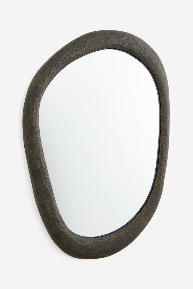 Asymmetrisk speil - Mørk grå/Hvit - 1