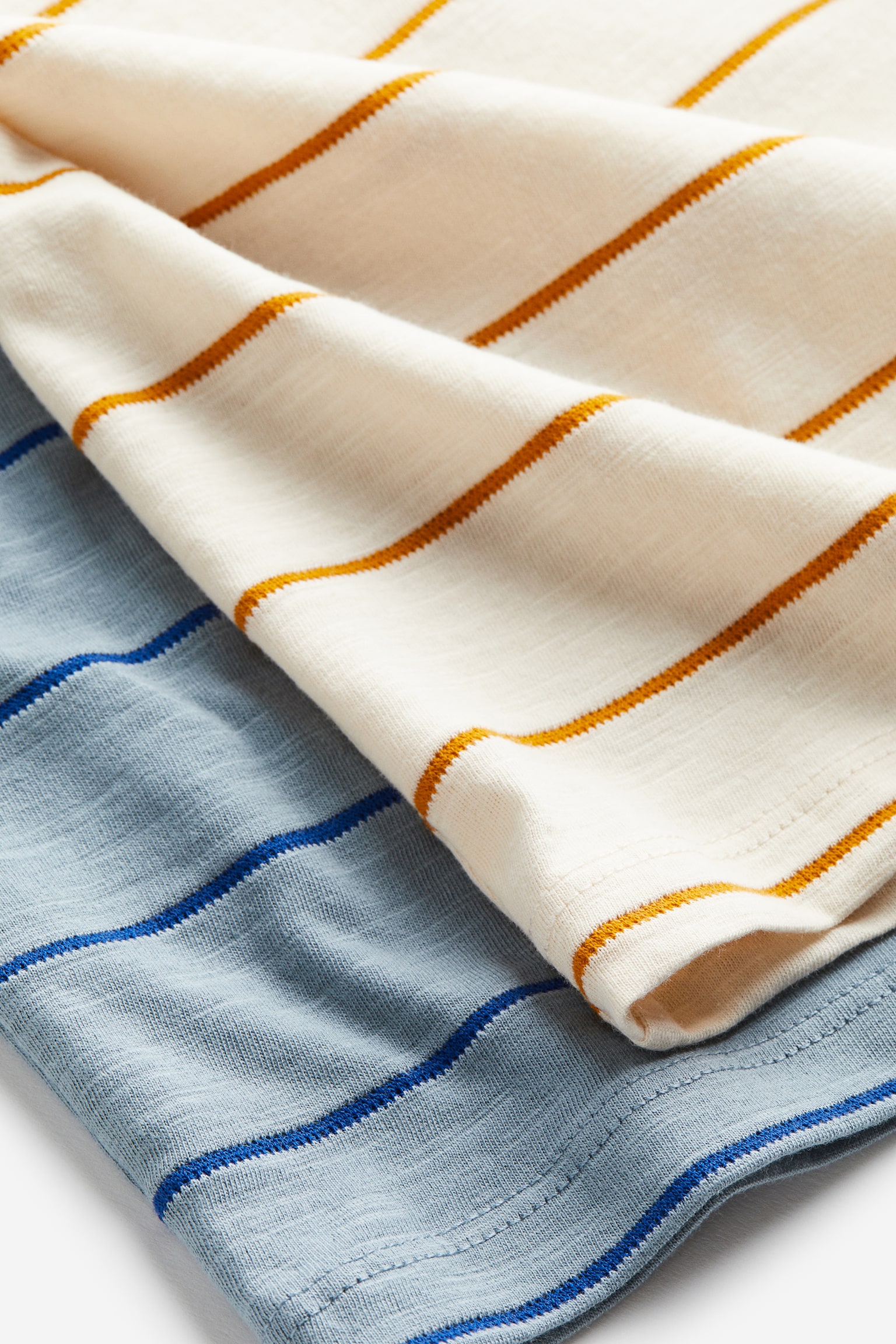 2-pack Long Sleeve Tees - Natural white/Stripe - 2