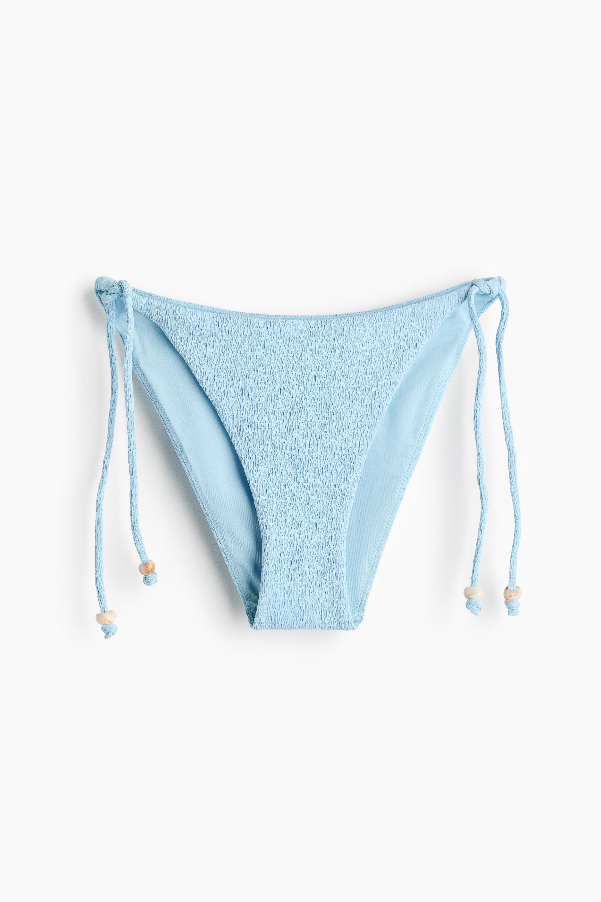 Tanga bikini con laccetti - Azzurro