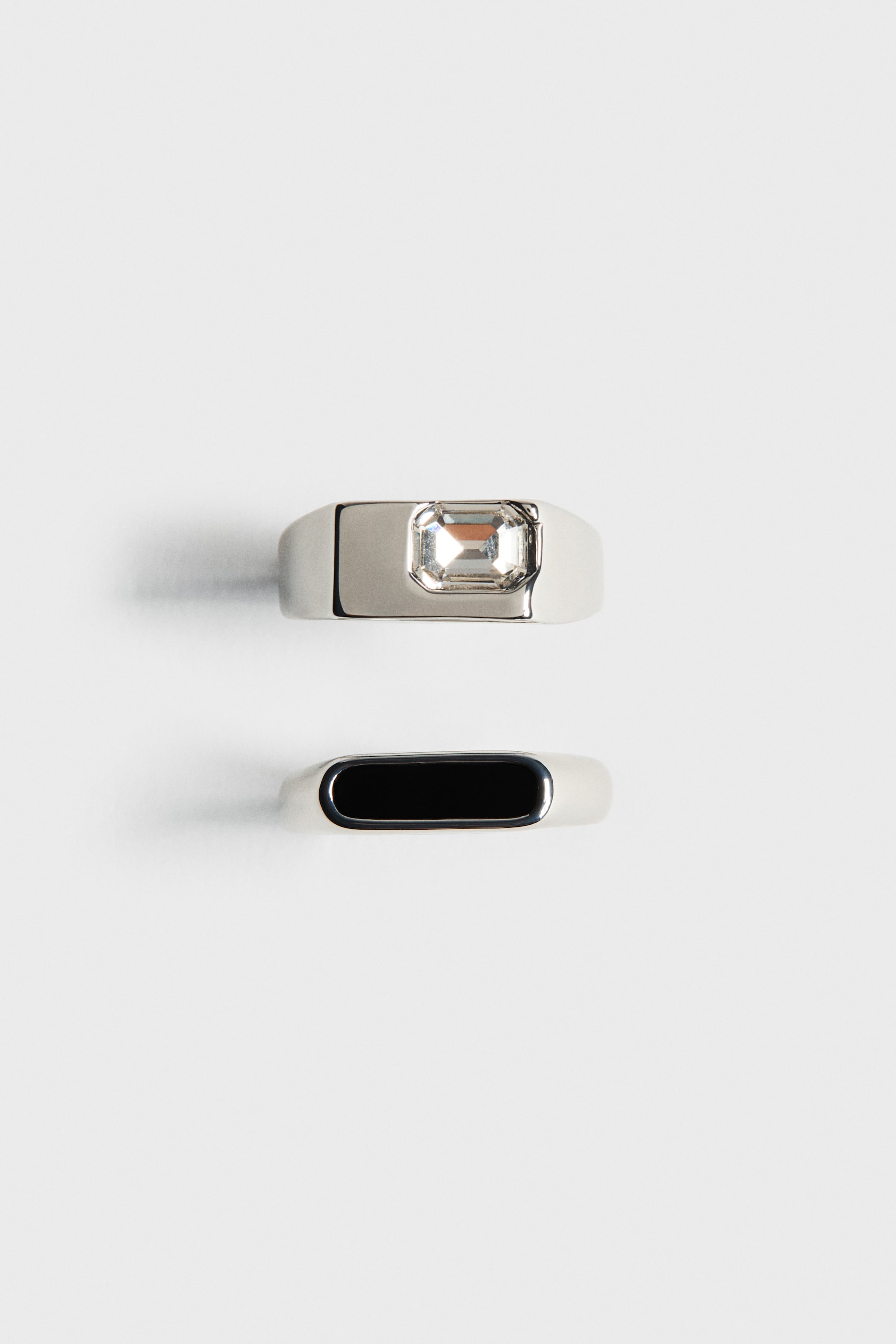 Ver imagen más grande: Pack de 2 anillos - Silver-coloured - HOMBRE | H&M ES 1