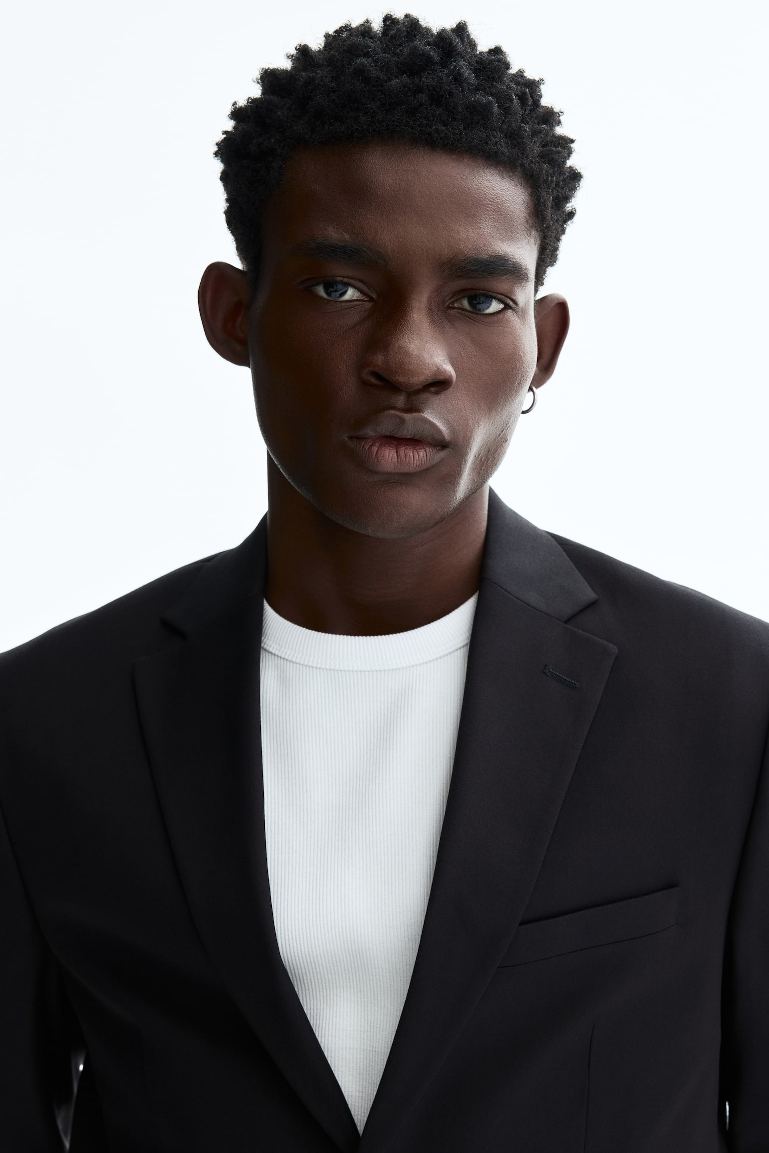 Мужская куртка H&M Regular-Fit Single-Breasted, цвет: Чёрный — фото 3