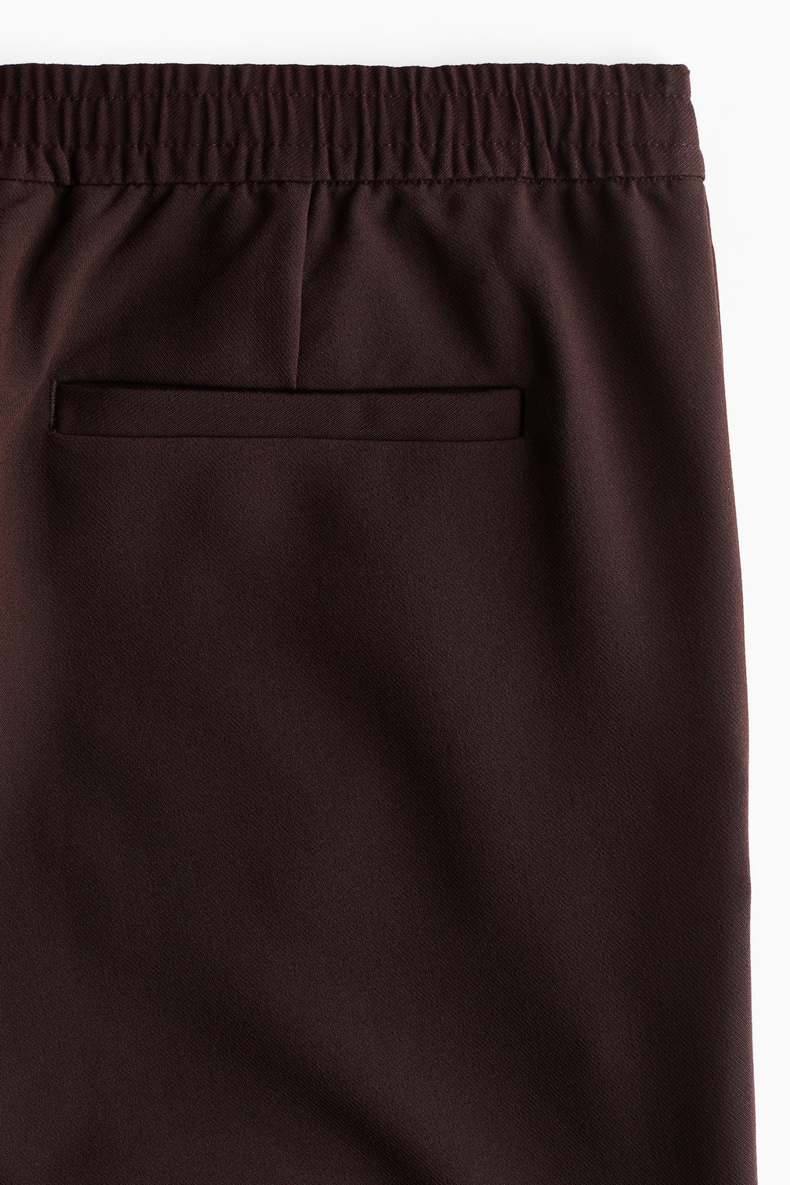 Мужские брюки H&M Regular-Fit Twill, цвет: Тёмный коричневый — фото 6