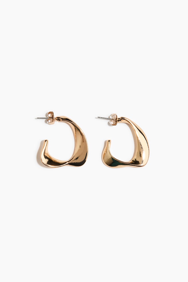 Hoop Earrings - Gold-colored/Silver-colored - 1