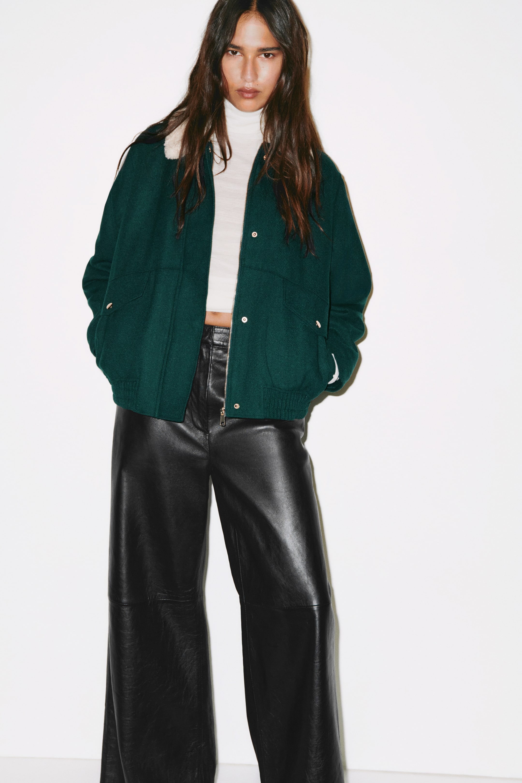 View larger image: Padded Jacket - Dark green - Ladies | H&M CA 3