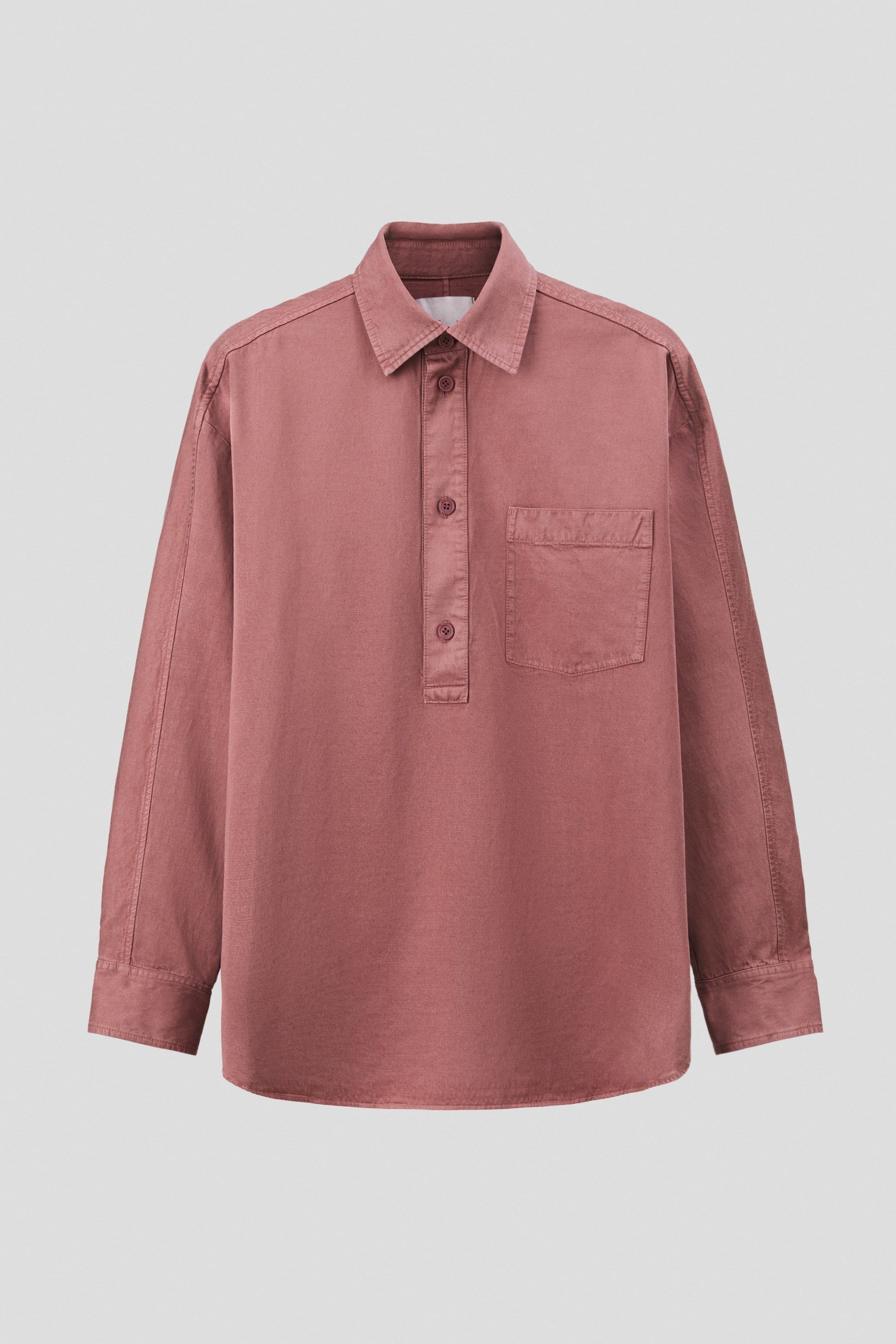 Ingrandisci l'immagine: Camicia Popover Loose Fit - Rosa polvere scuro - UOMO | H&M CH 6
