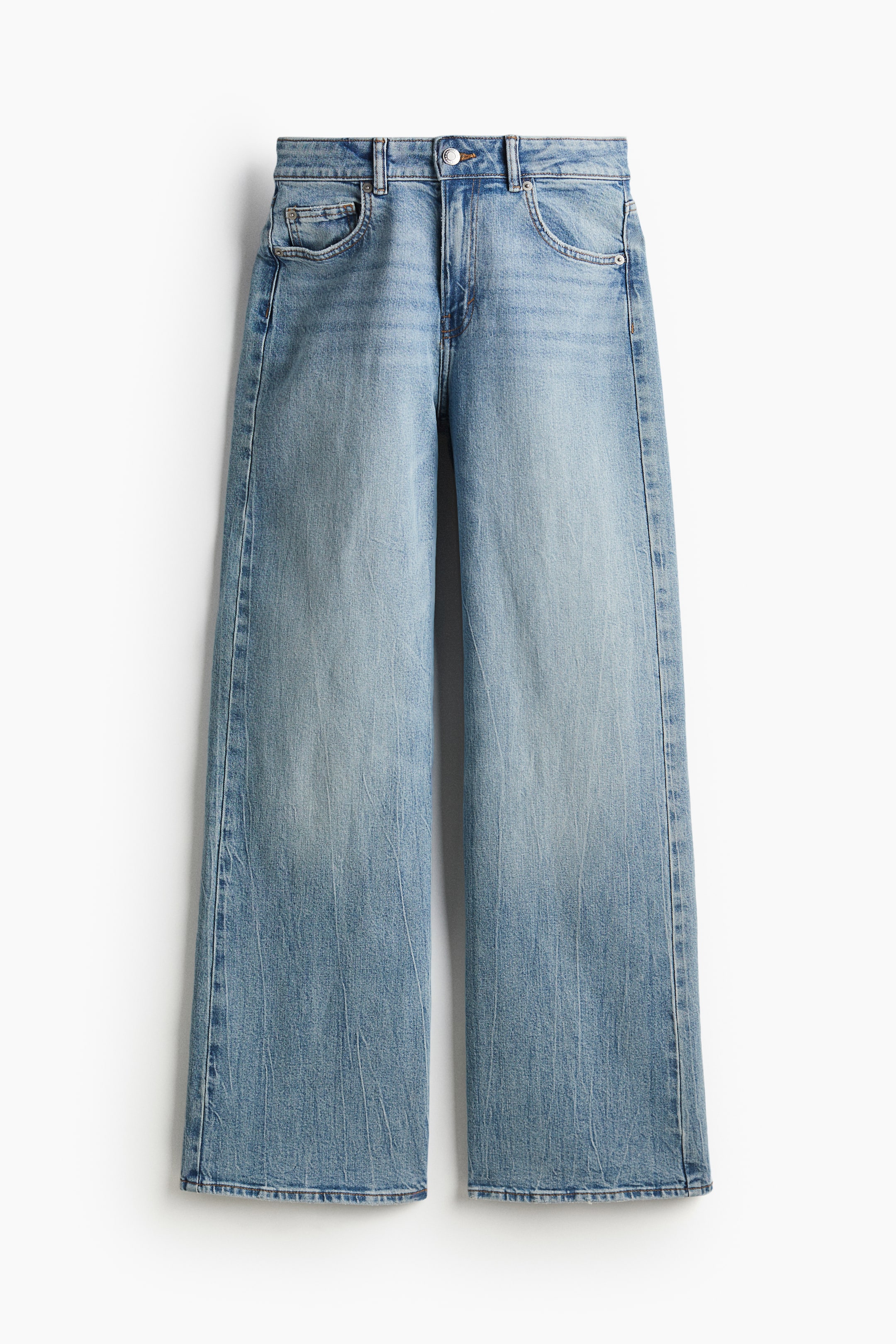 Wide High Jeans - Light denim blue - Ladies | H&M GB 5