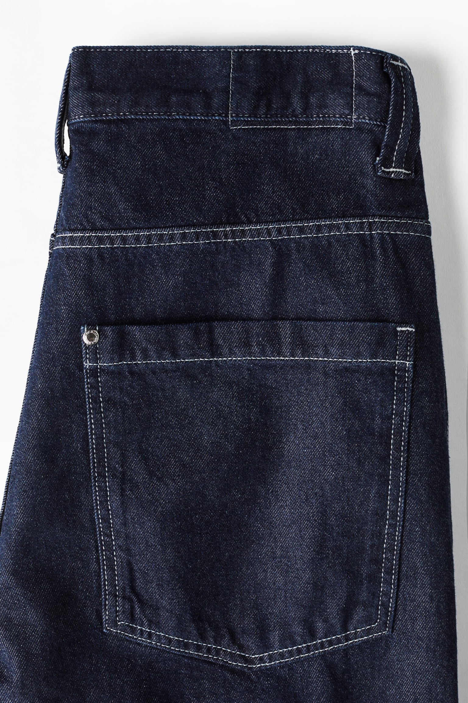 Baggy Denim shorts - Dark denim blue - 4