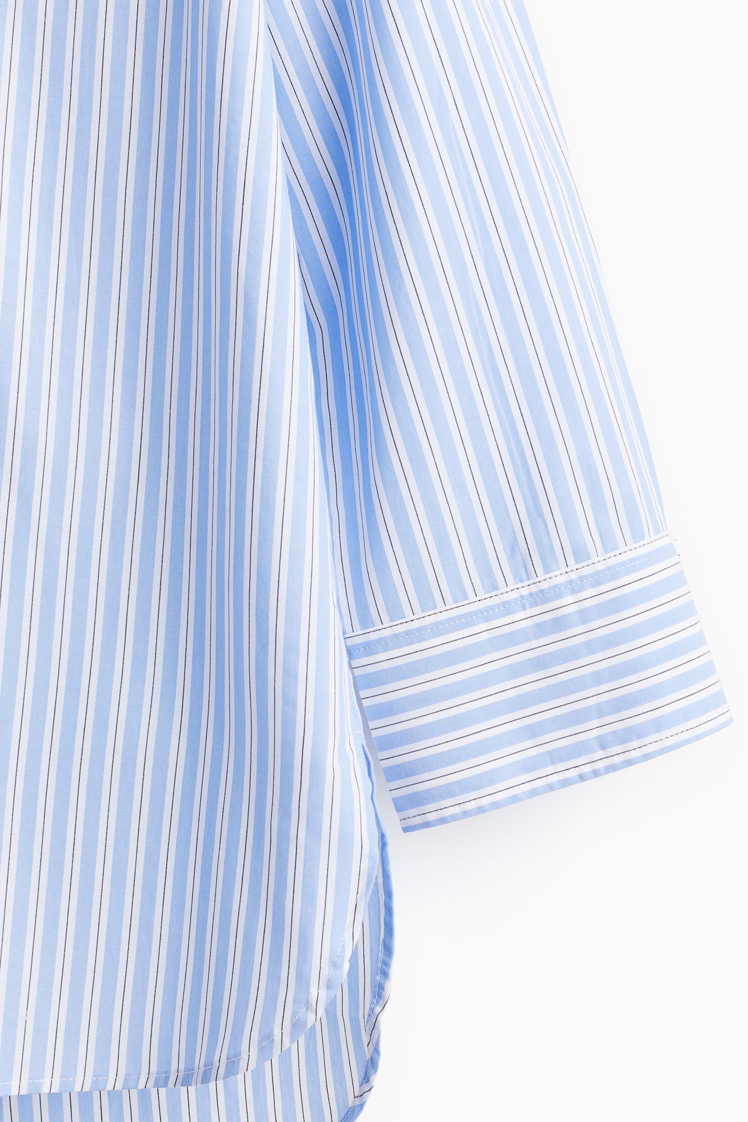 Cotton nightshirt - Light blue/Striped - 7