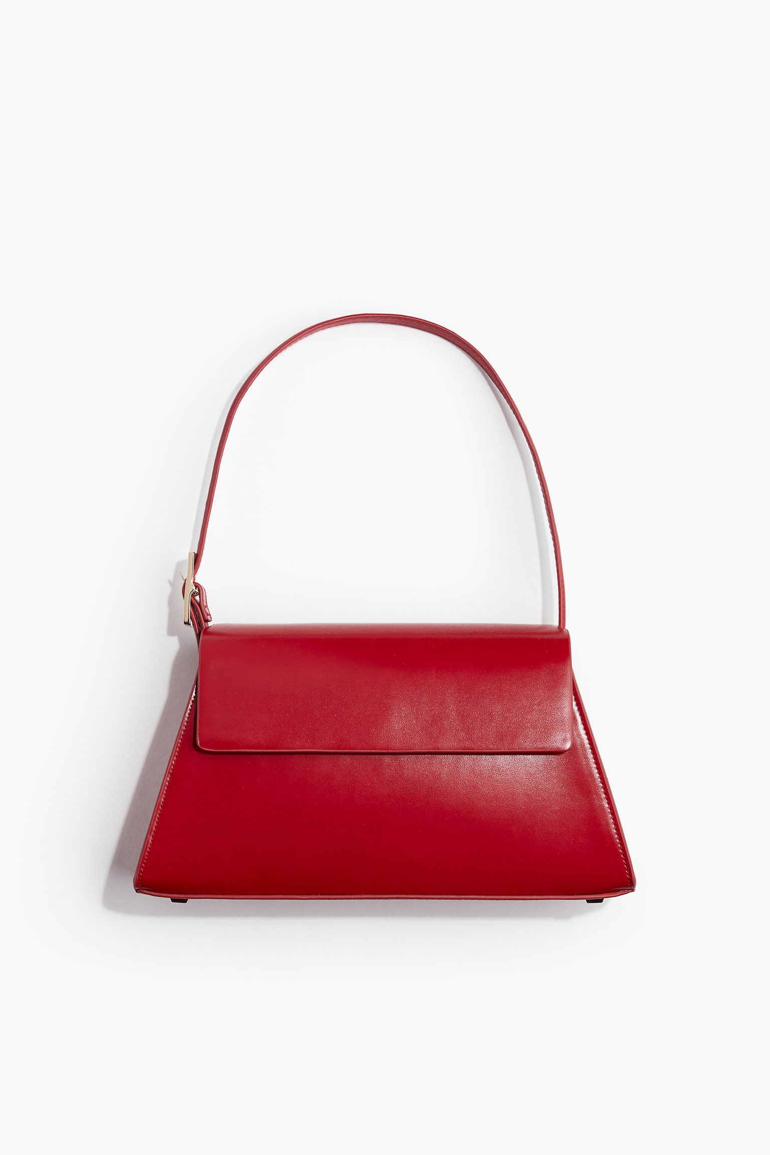 Flared Shoulder Bag - Red/White - 2