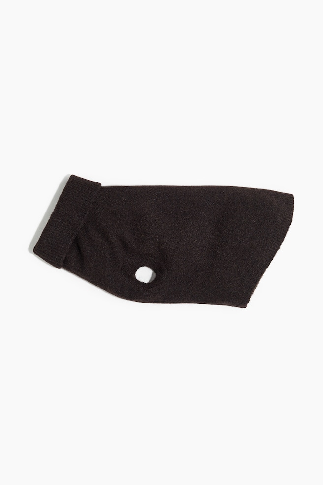 Fine-knit dog jumper - Dark brown - 1