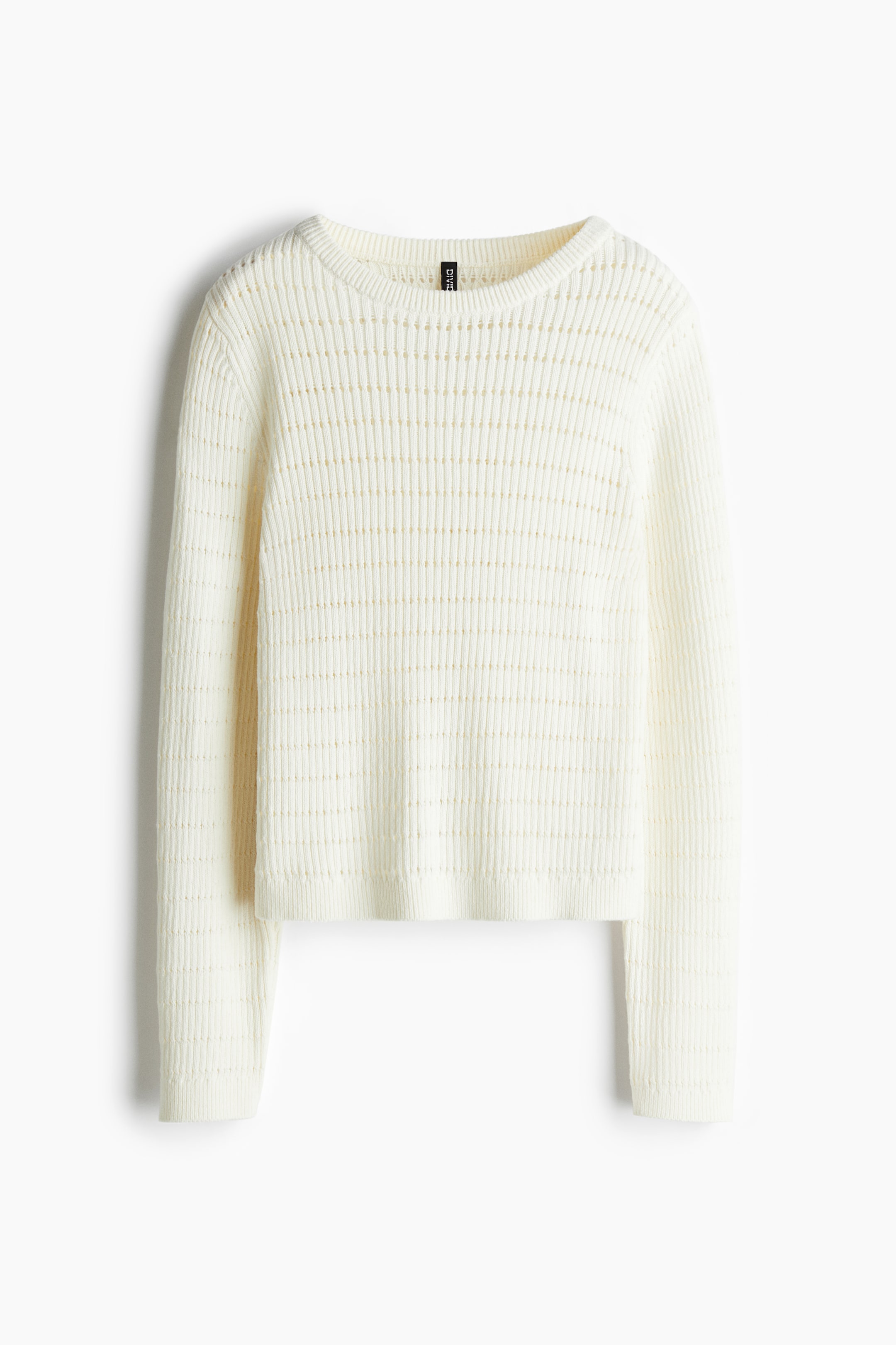 Hole-Knit Sweater