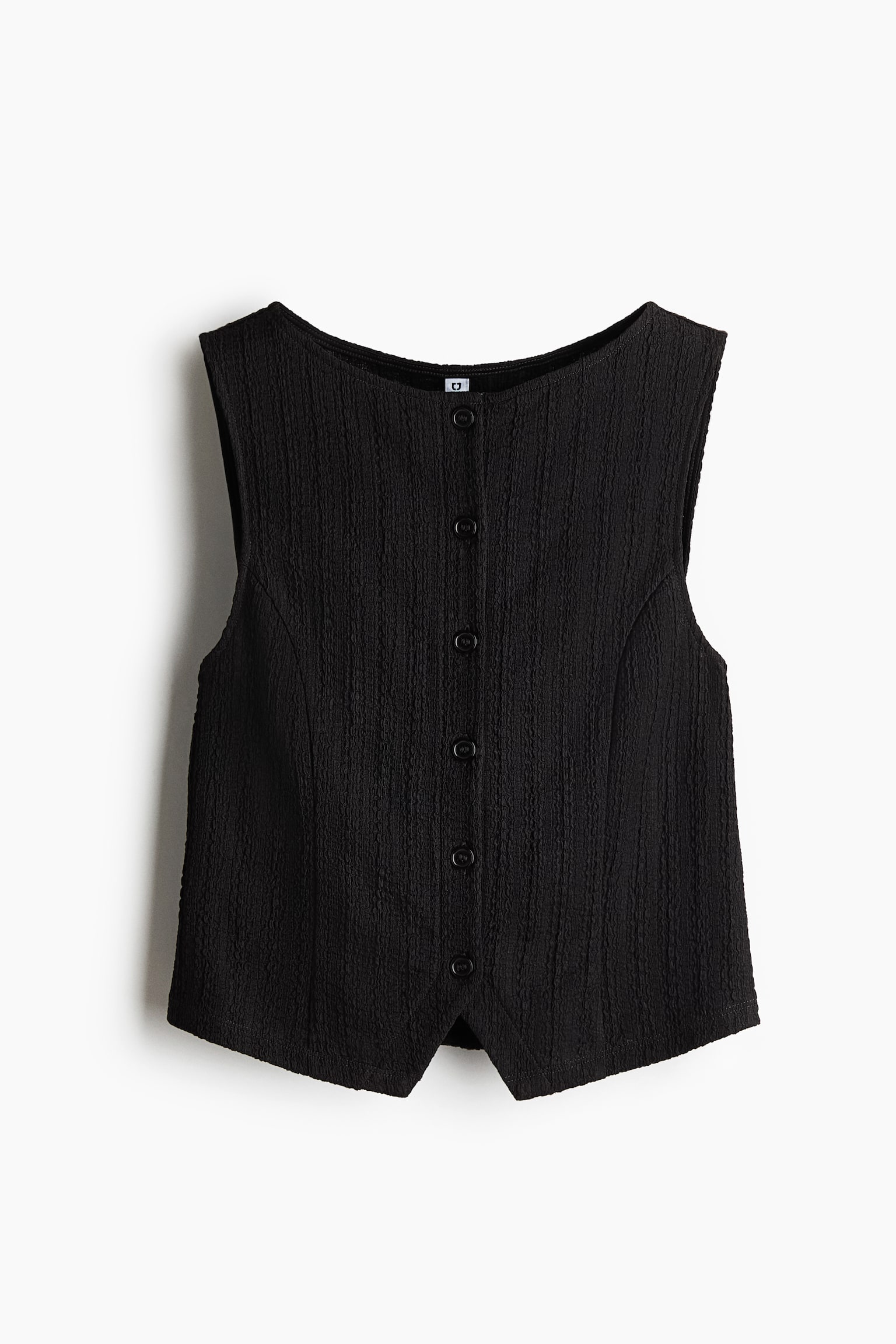 Textured jersey waistcoat - Charcoal grey/Dark blue/Light beige