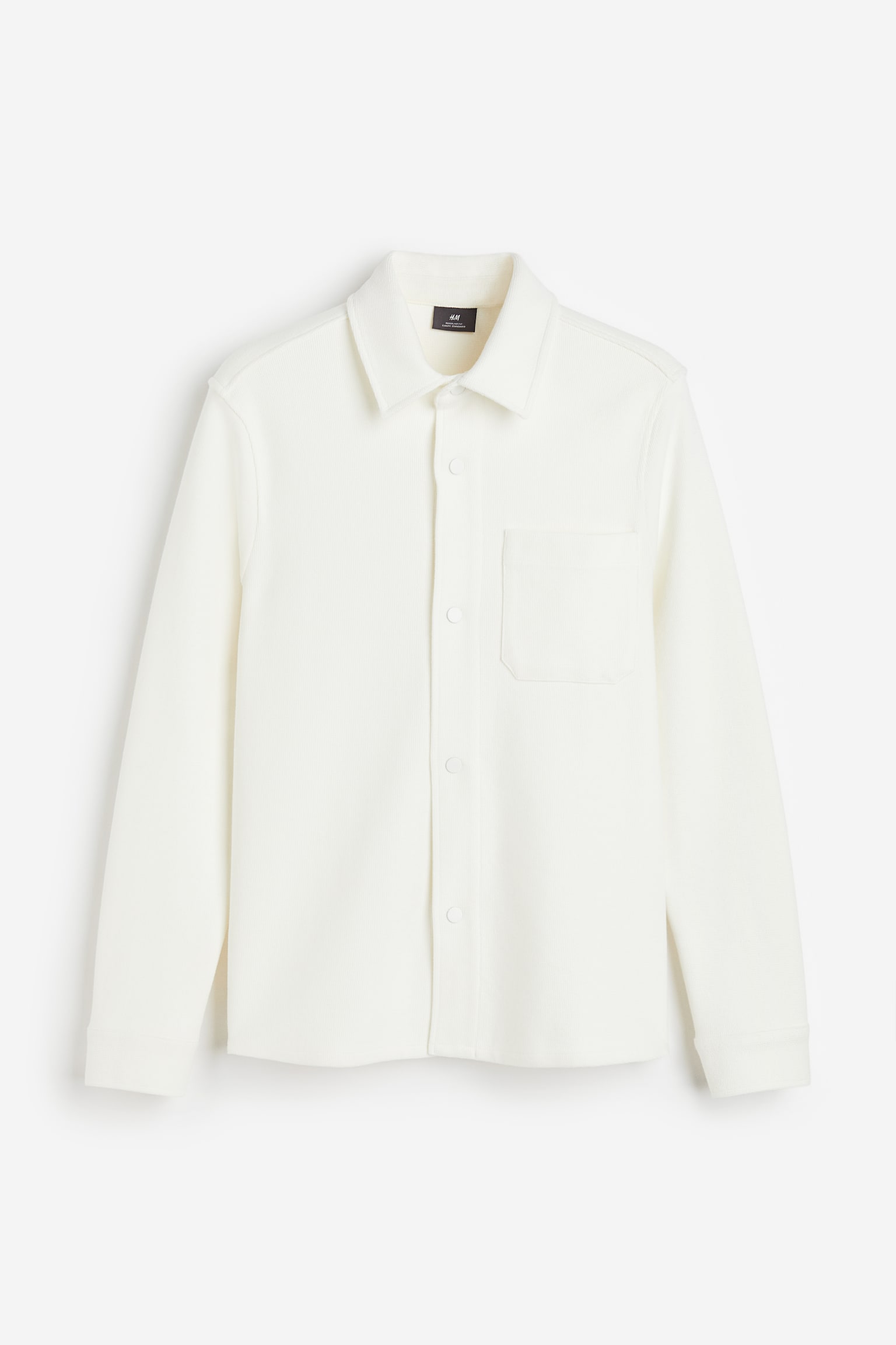 Regular Fit Shirt Jacket - Cream - 2