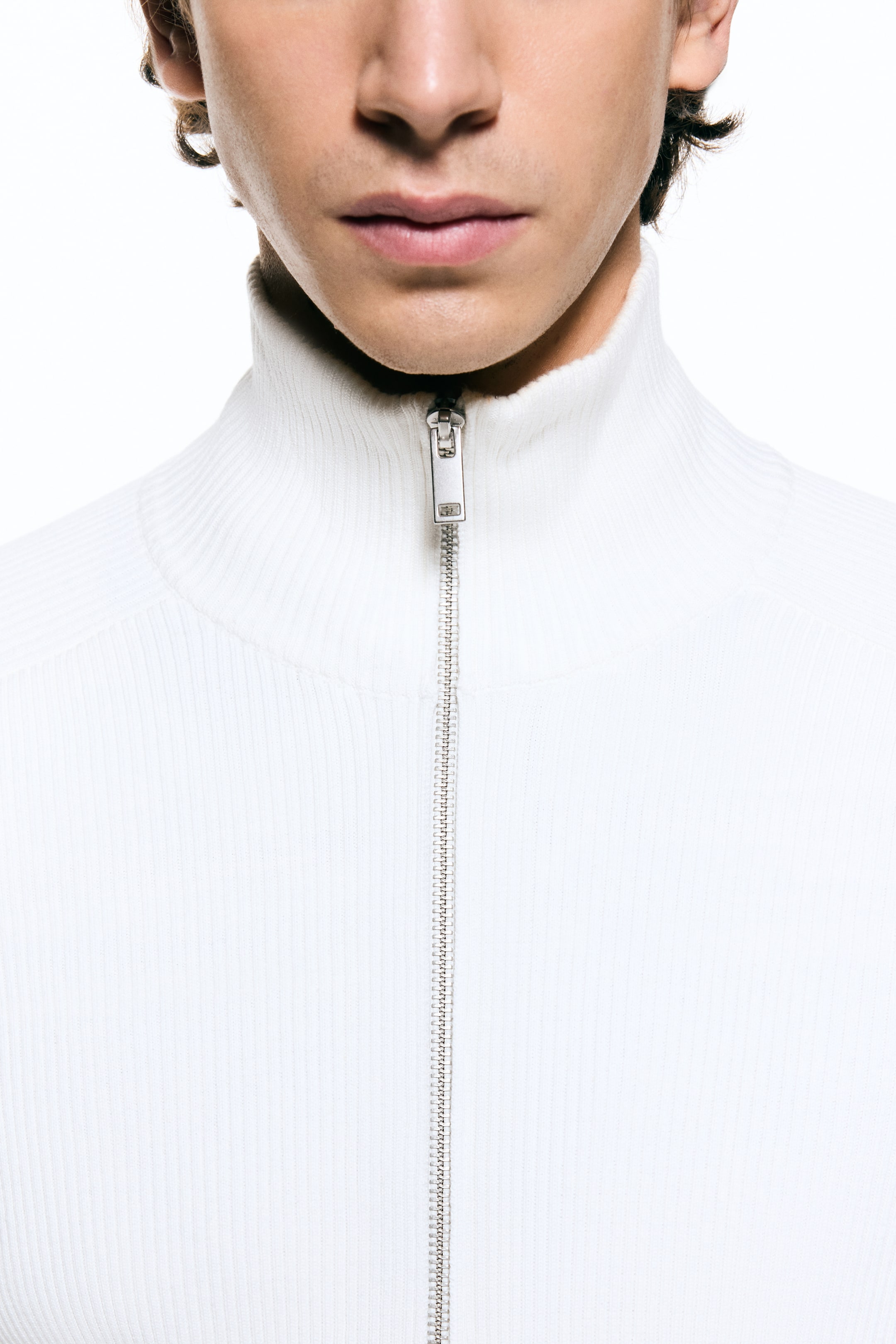 Мужские кардиганы H&M Slim-Fit Rib-Knit Cardigan — фото 4