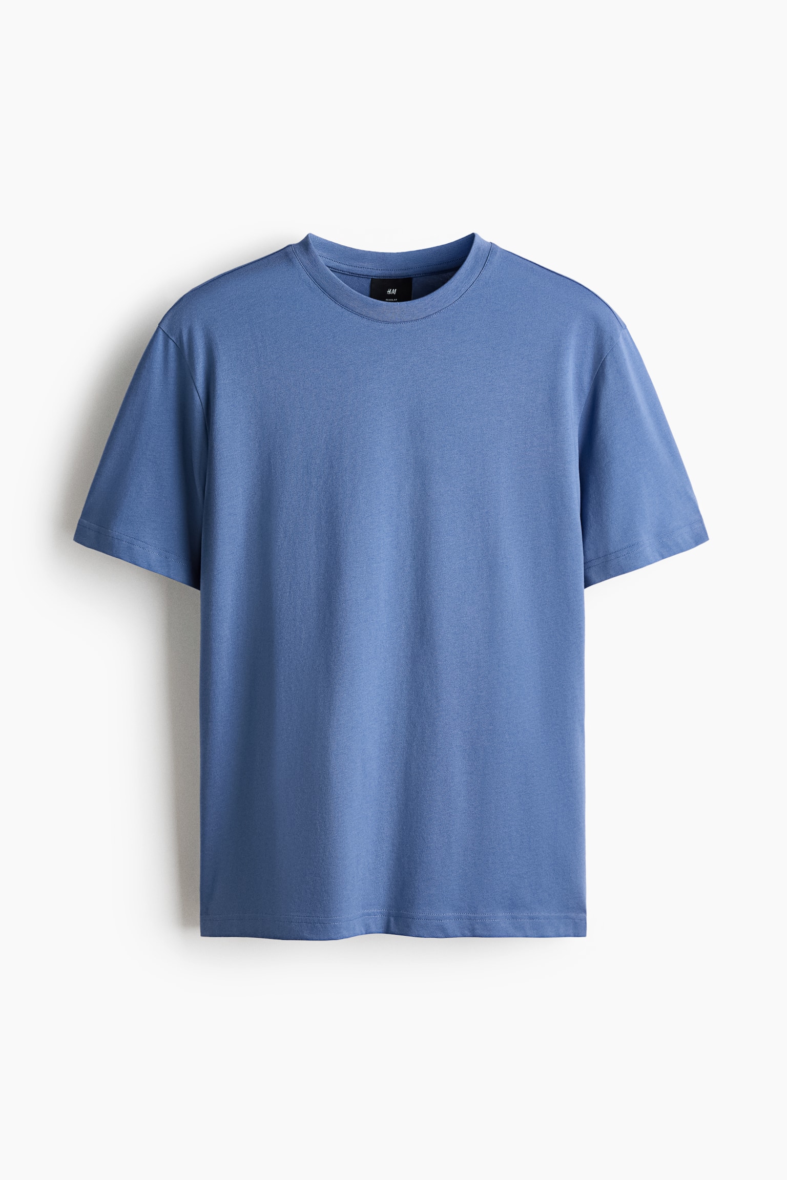 T-shirt Regular Fit - Bleu/Bleu canard foncé/Beige/Blanc/Noir/Vert kaki foncé/Marron/Bleu marine/Lilas/Gris foncé/Vert kaki/Gris chiné/Bleu canard/Jaune pâle