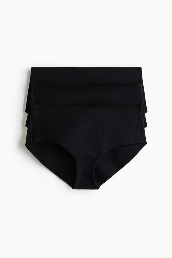 Женские трусы-хипстеры H&M бесшовные, набор 3 шт