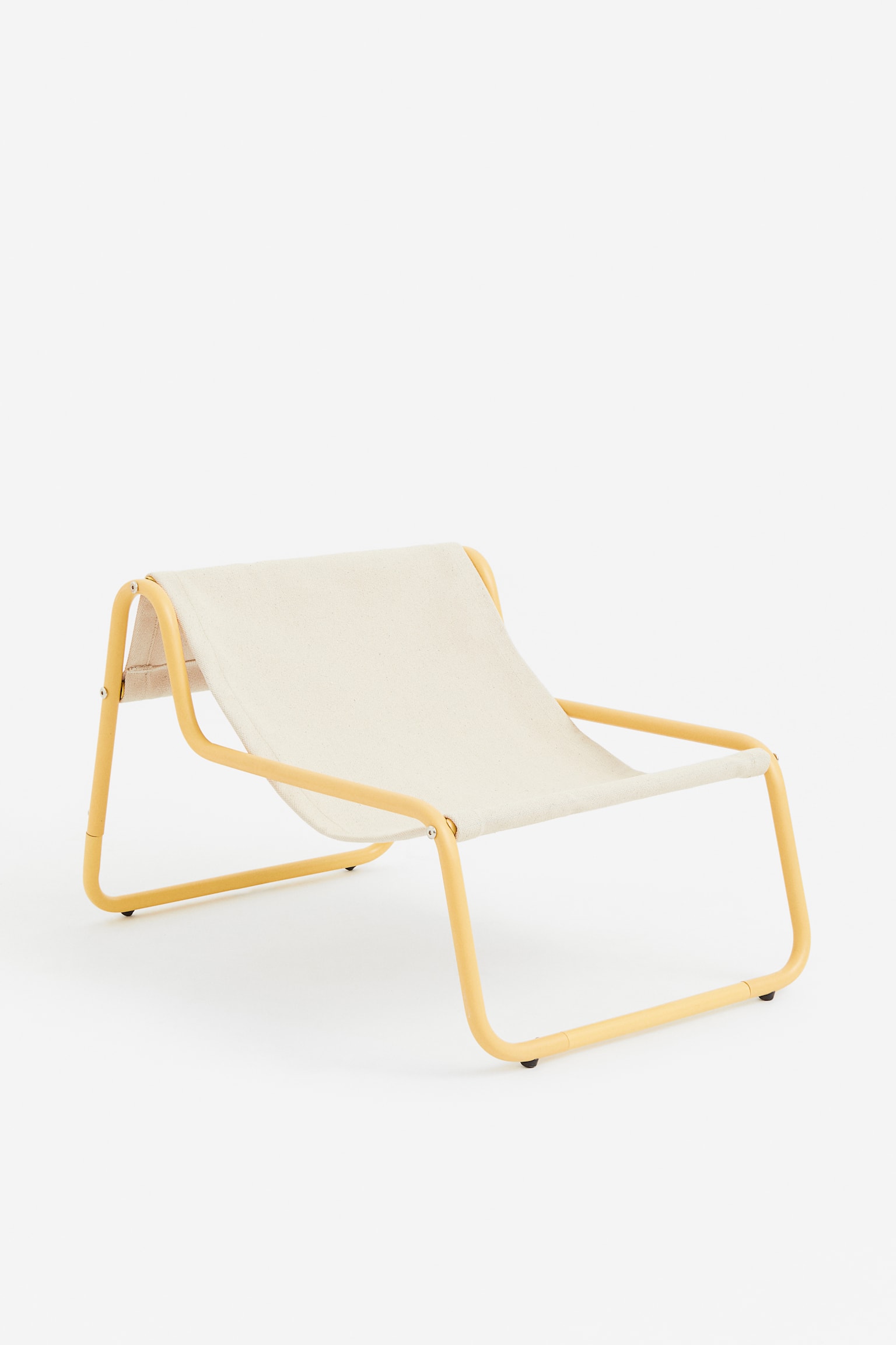 Children's metal lounge chair - Light yellow - 1