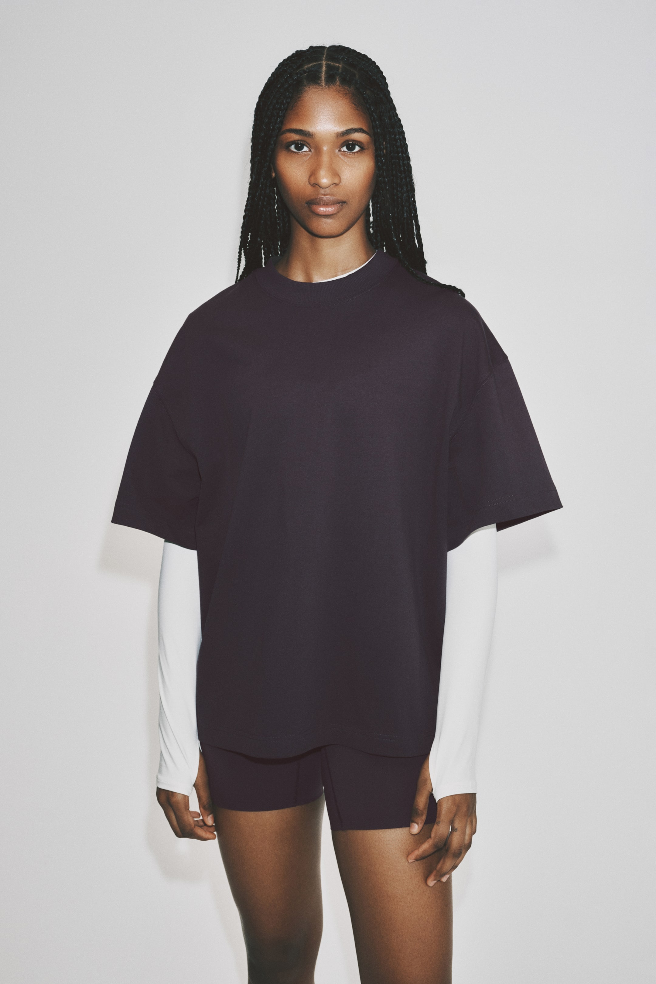 Oversized-Fit Printed Sports T-Shirt