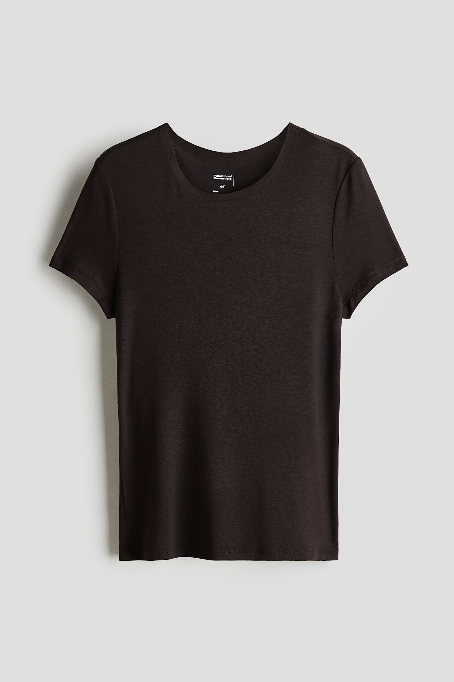 Warming T-Shirt in Slim Fit - Dunkelbraun/Schwarz/Weiß/Beige
