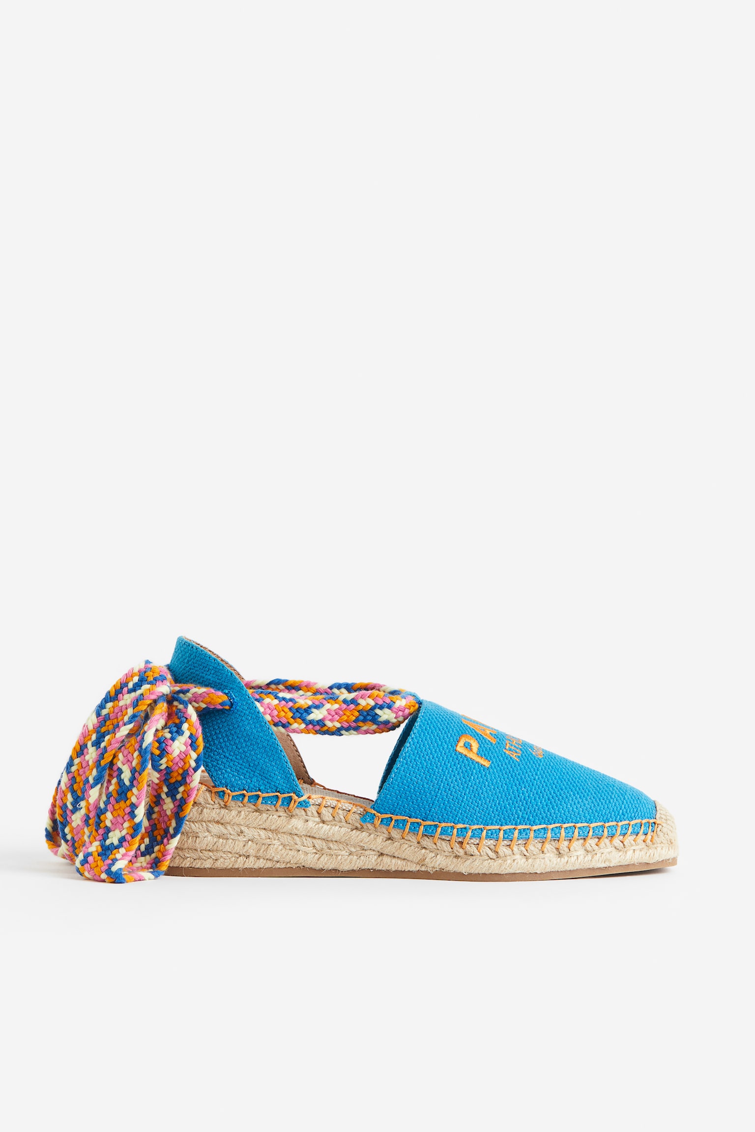 Tie-strap espadrilles - Blue/Paris - 2