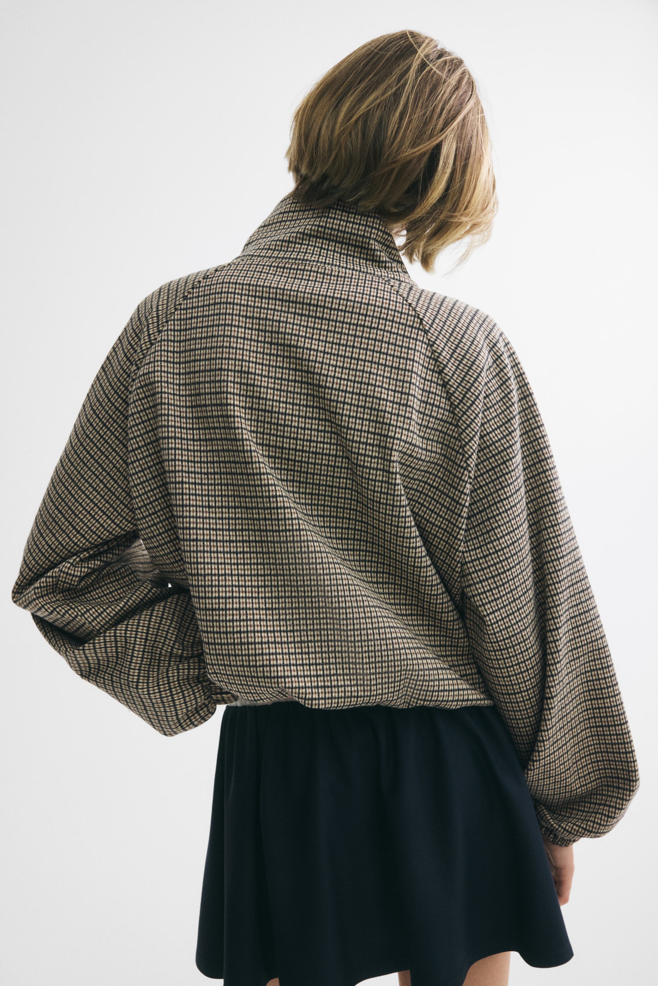 Женские куртки H&M Balloon-Sleeved Jacquard-Knit Jacket — фото 6