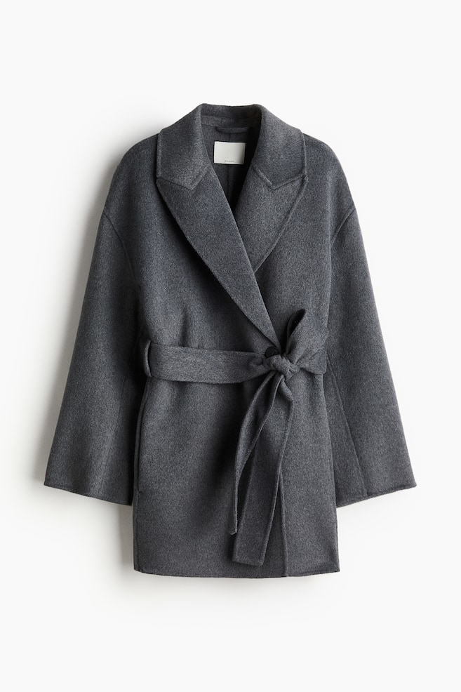 Wool-blend coat - Dark grey/Mole - 1
