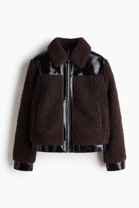 Женские куртки H&M Teddy Fleece Jacket