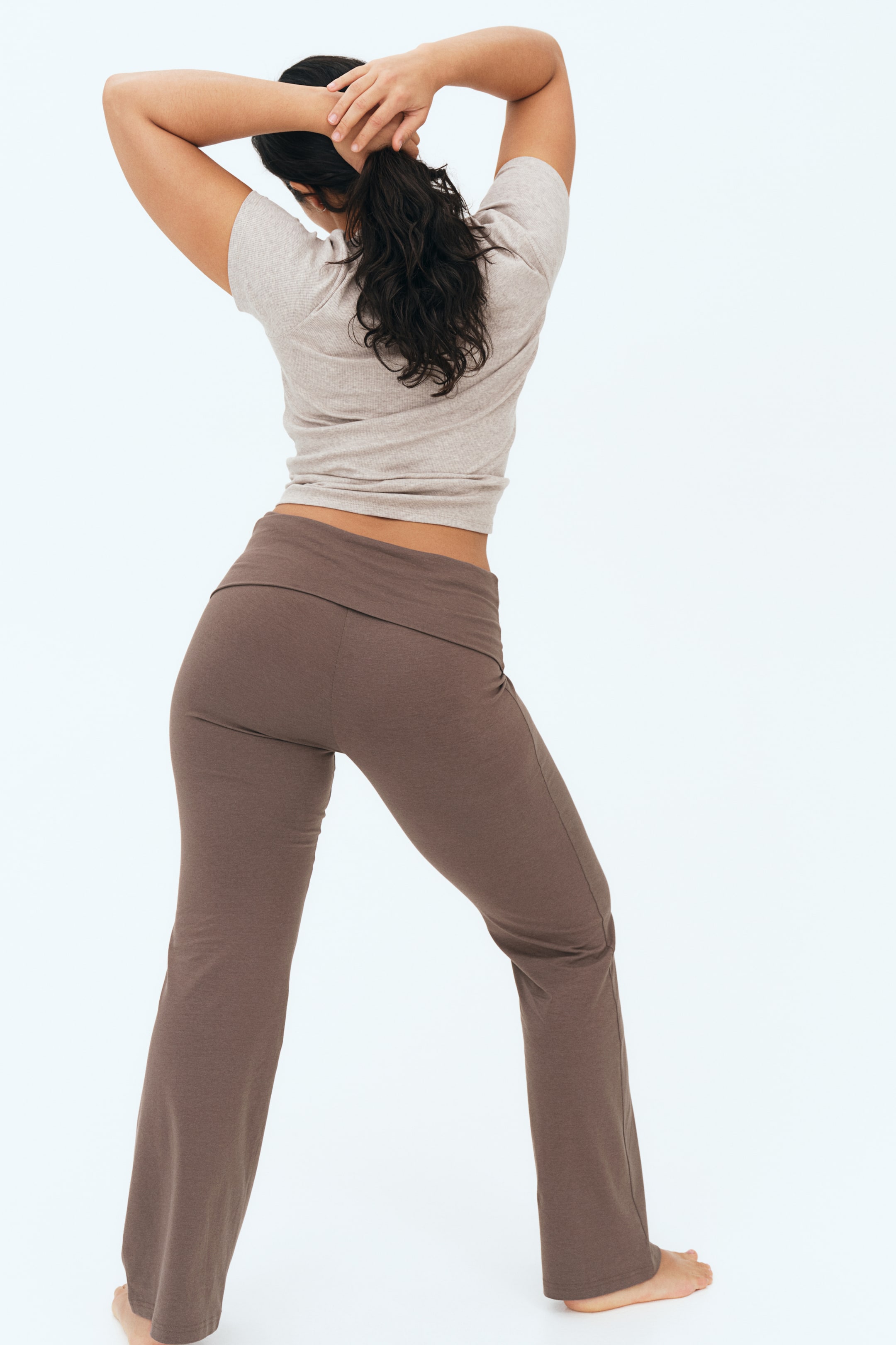 Flared Jersey Pants