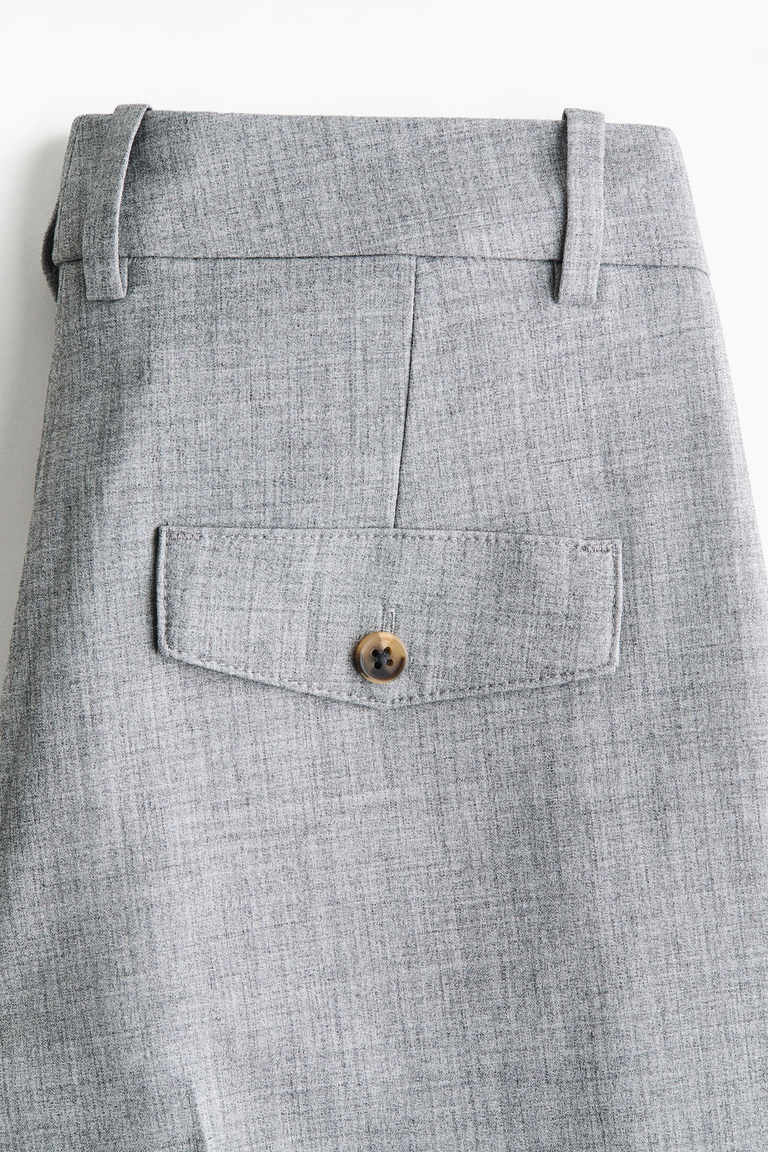 מכנסיים מחויטים - אפור מלאנז'/ירוק חאקי כהה - 8