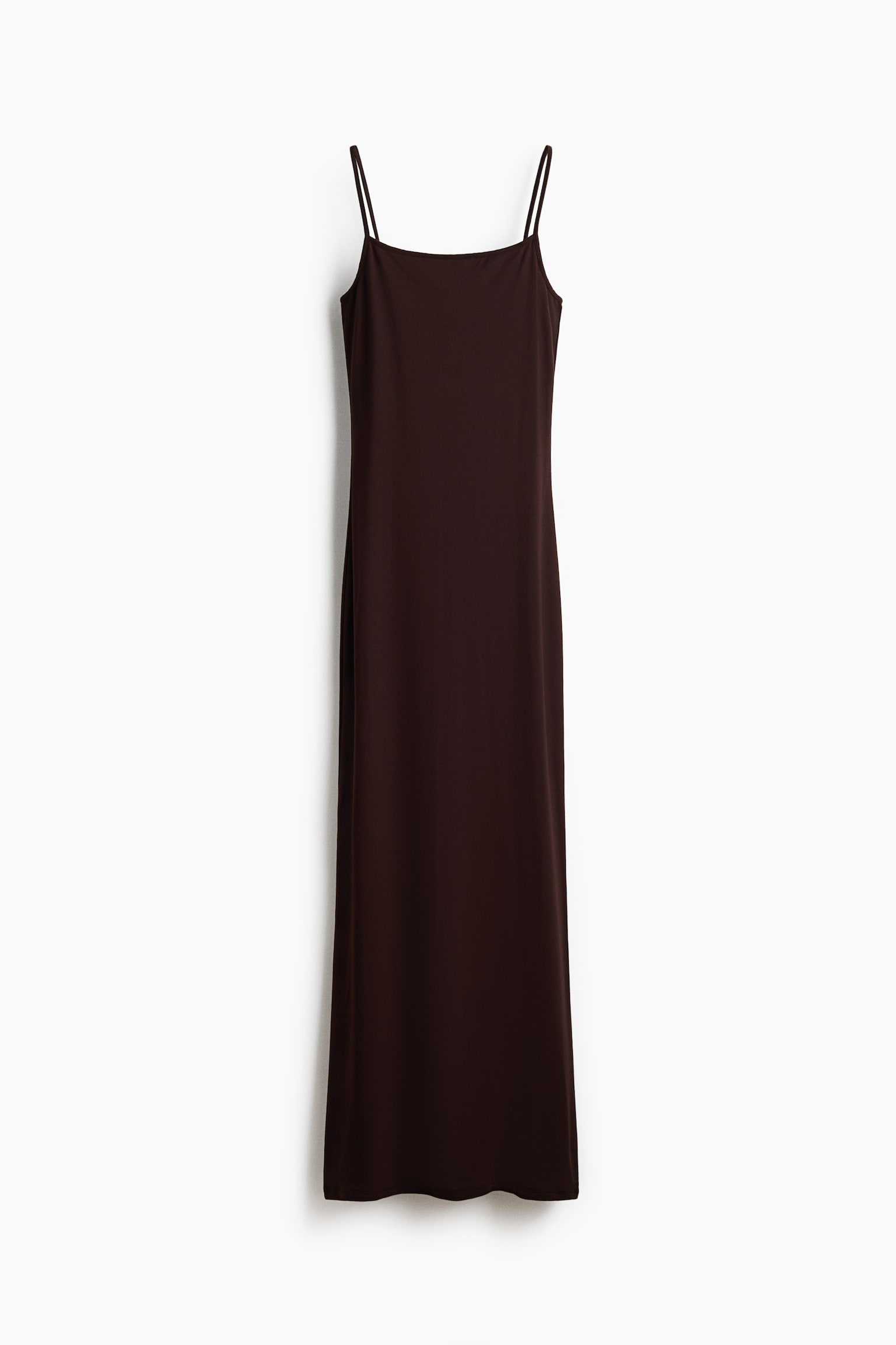 Strappy Maxi Dress - Dark brown/Light yellow/Pigeon blue - 1