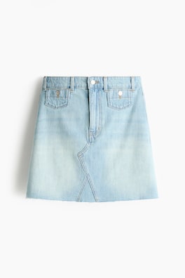 A-linjeskuren jeanskjol