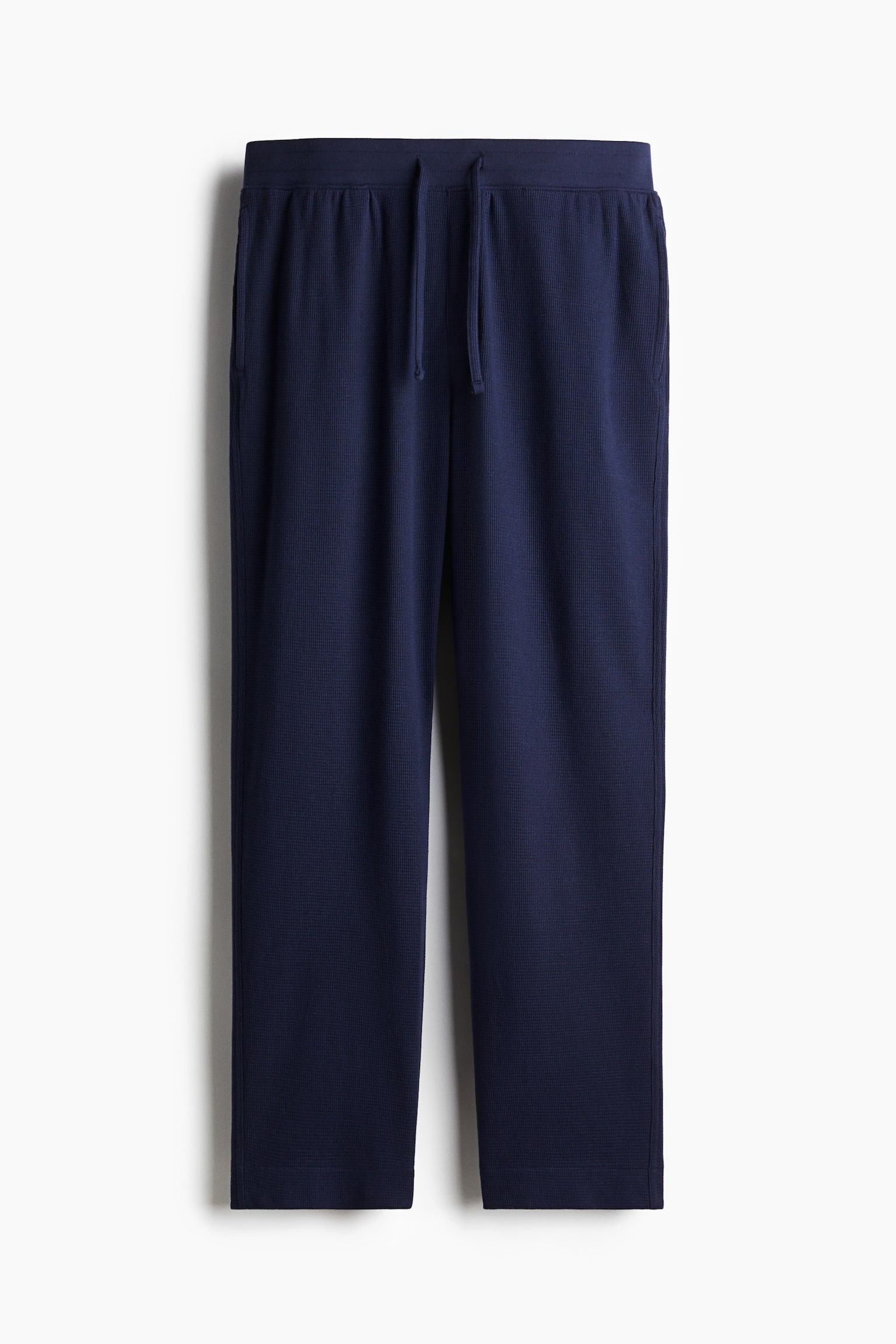 Regular Fit Waffled pyjamas - Navy blue/Grey marl - 4