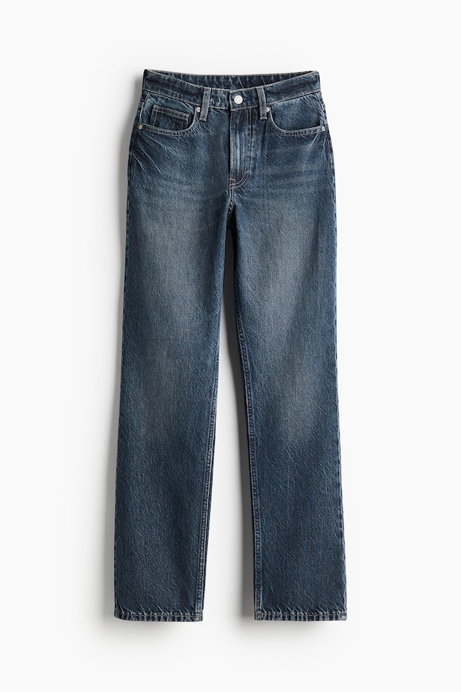 Straight High Jeans - Denim blue/Light denim blue - 1