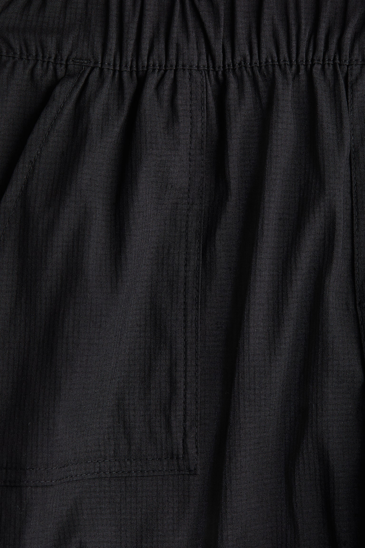 平織慢跑褲 - 黑色/淺灰色 - 4