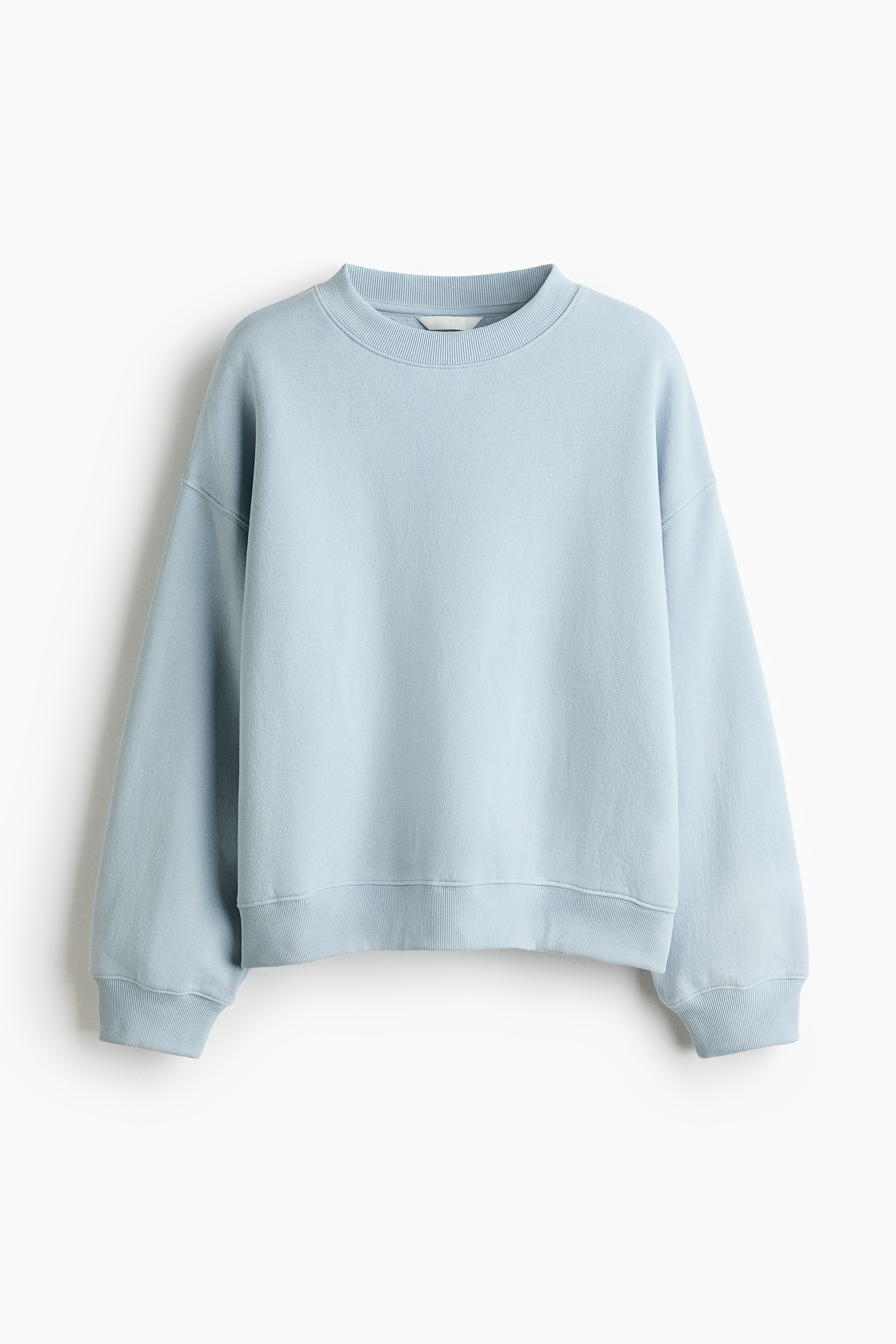 Loose-Fit Sweatshirt - Light dusty blue/Light dusty green/Dark purple