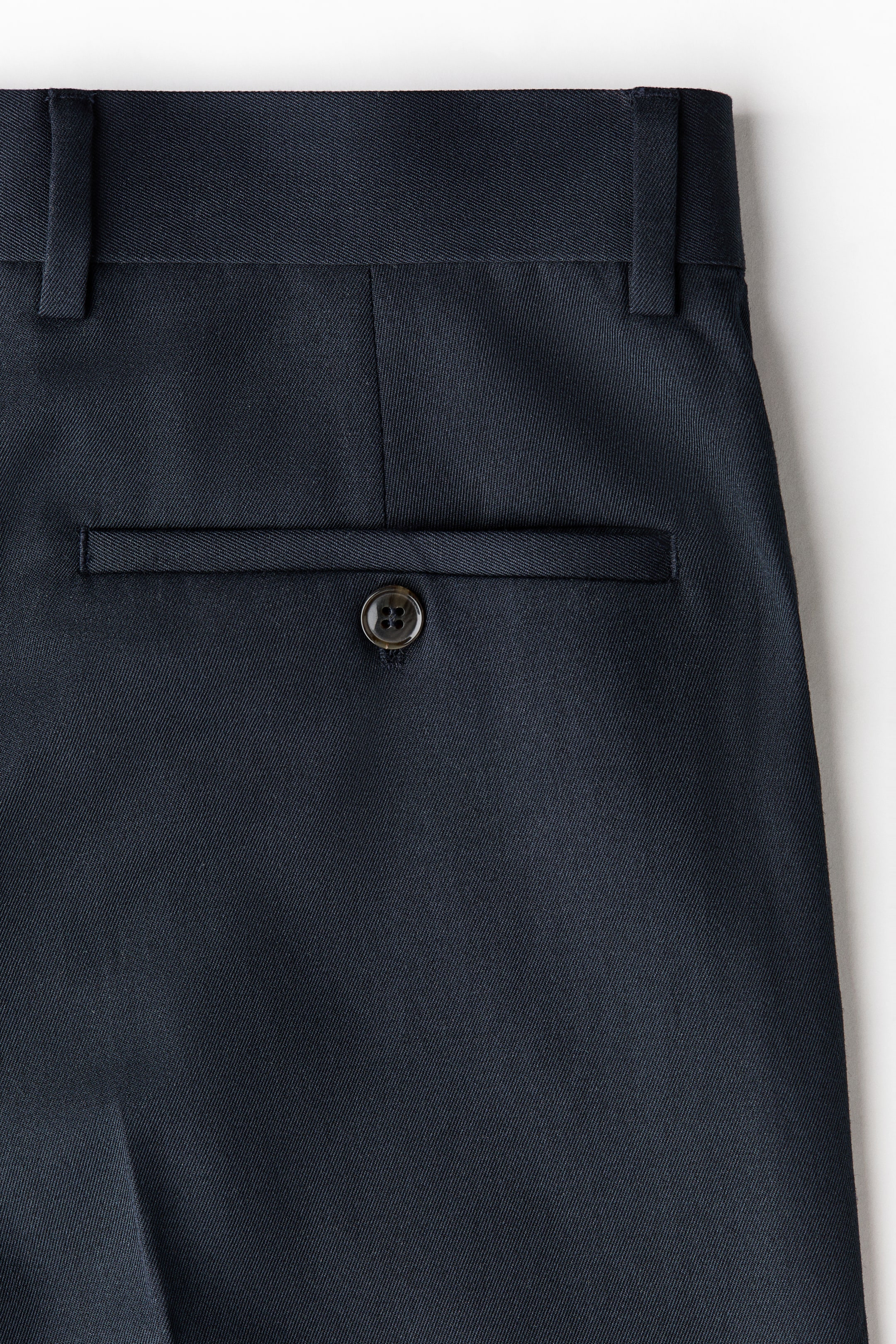 Pantalon de costume ample en laine mélangée