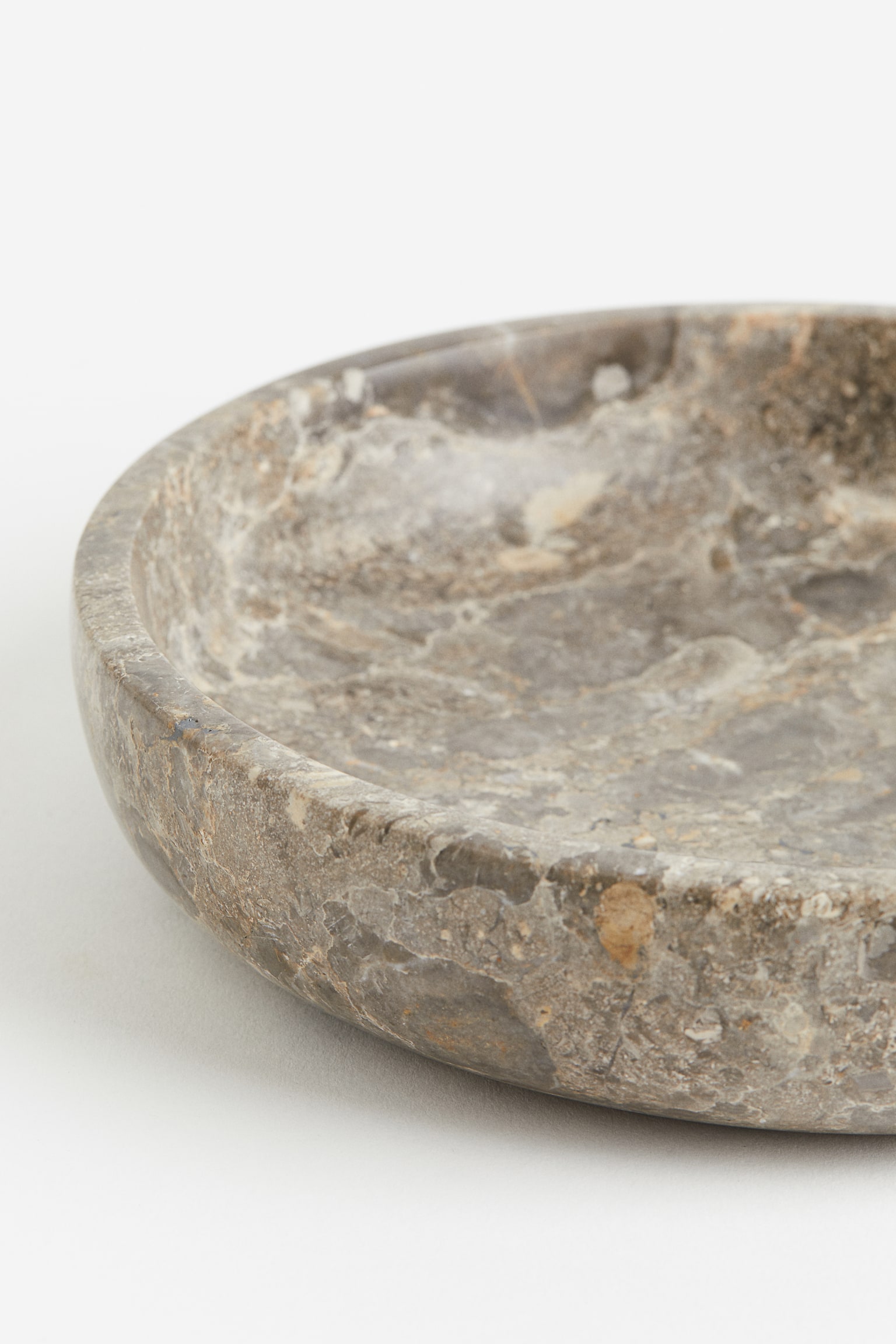 Marble serving bowl - Grey/Light beige - 2