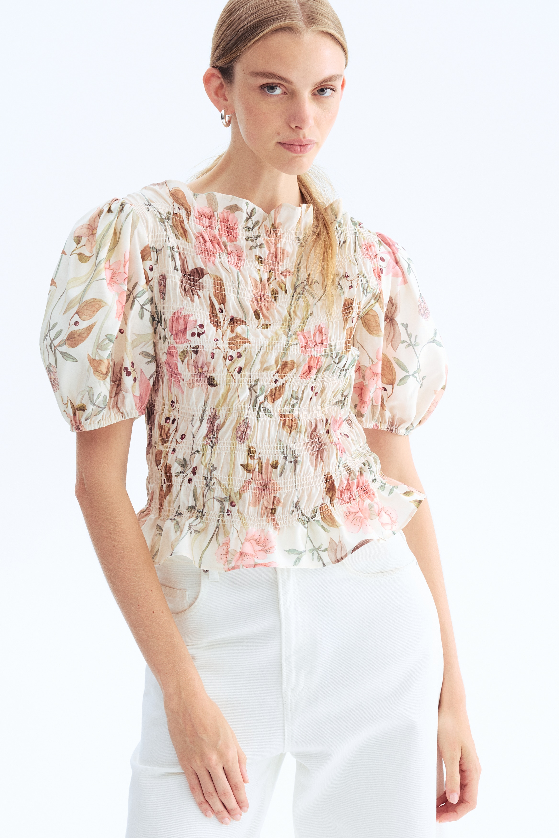 Smocked blouse