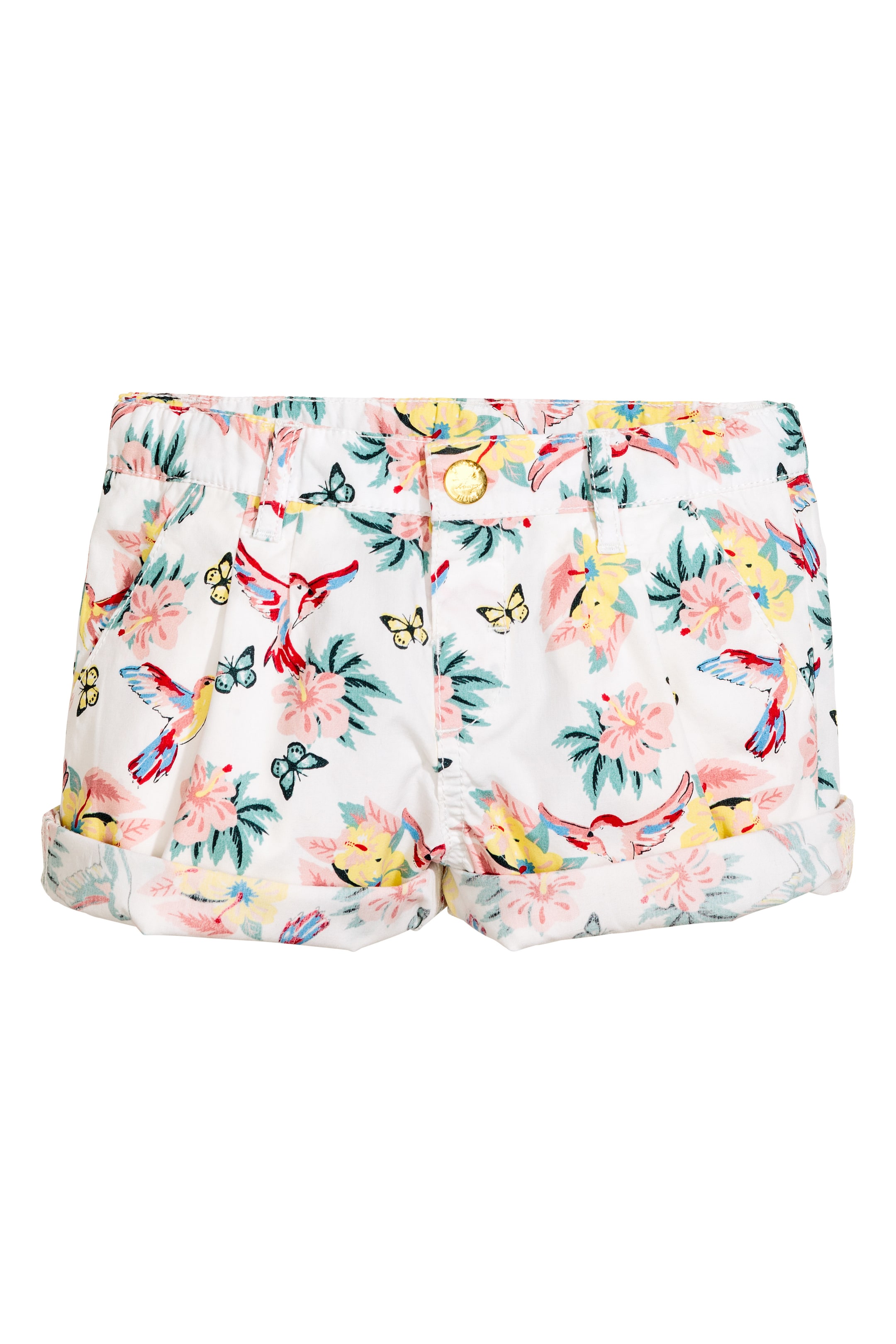 View larger image: Cotton shorts - White/Patterned - Kids | H&M GB 1
