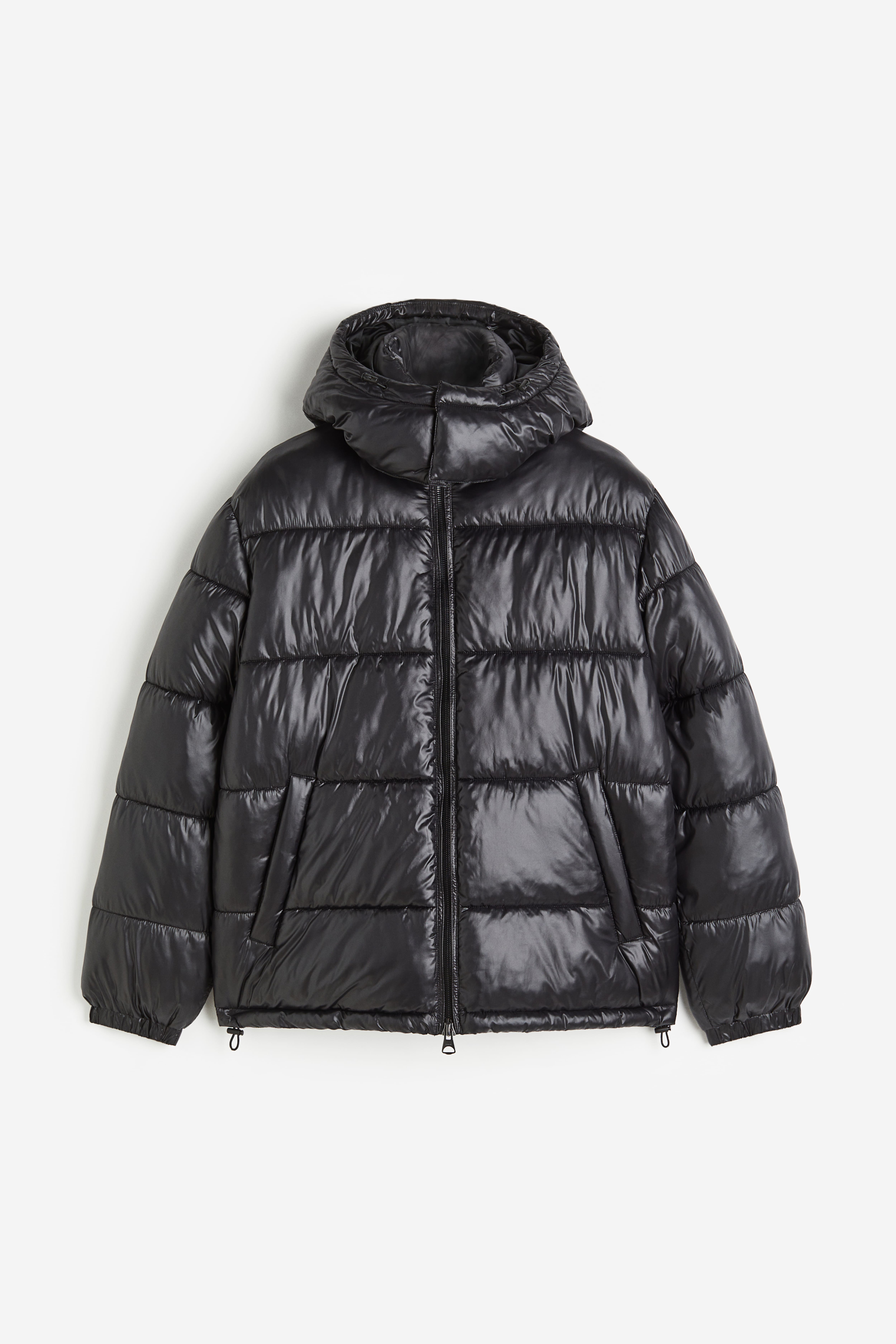 H&m padded jacket with hood best sale