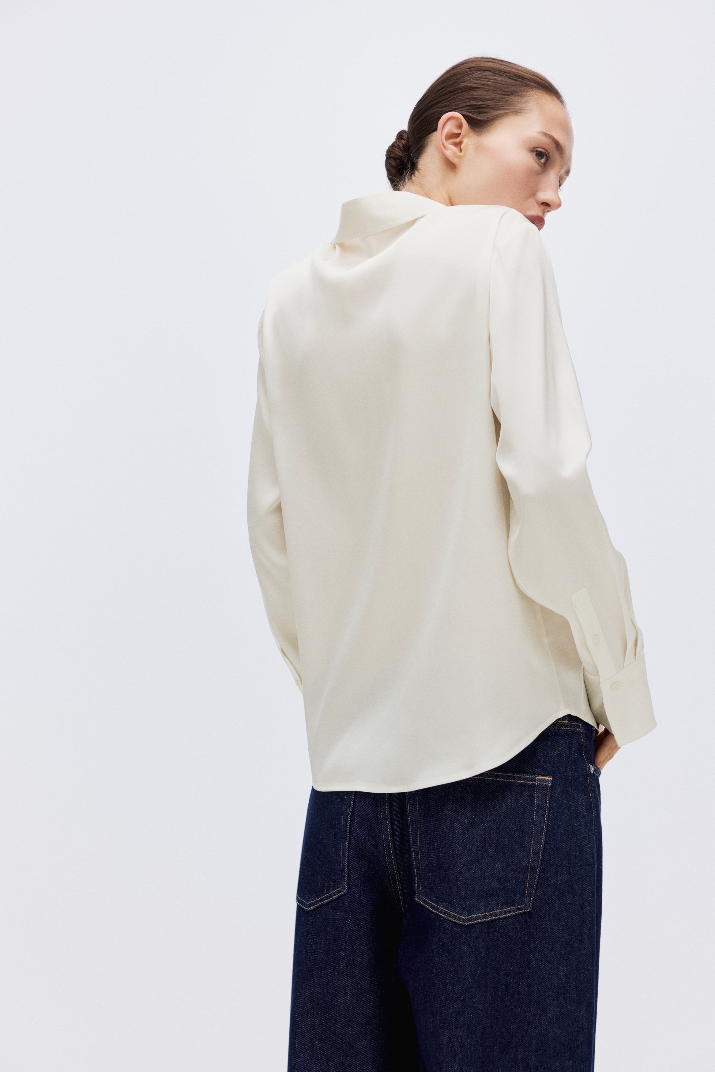 V-neck blouse