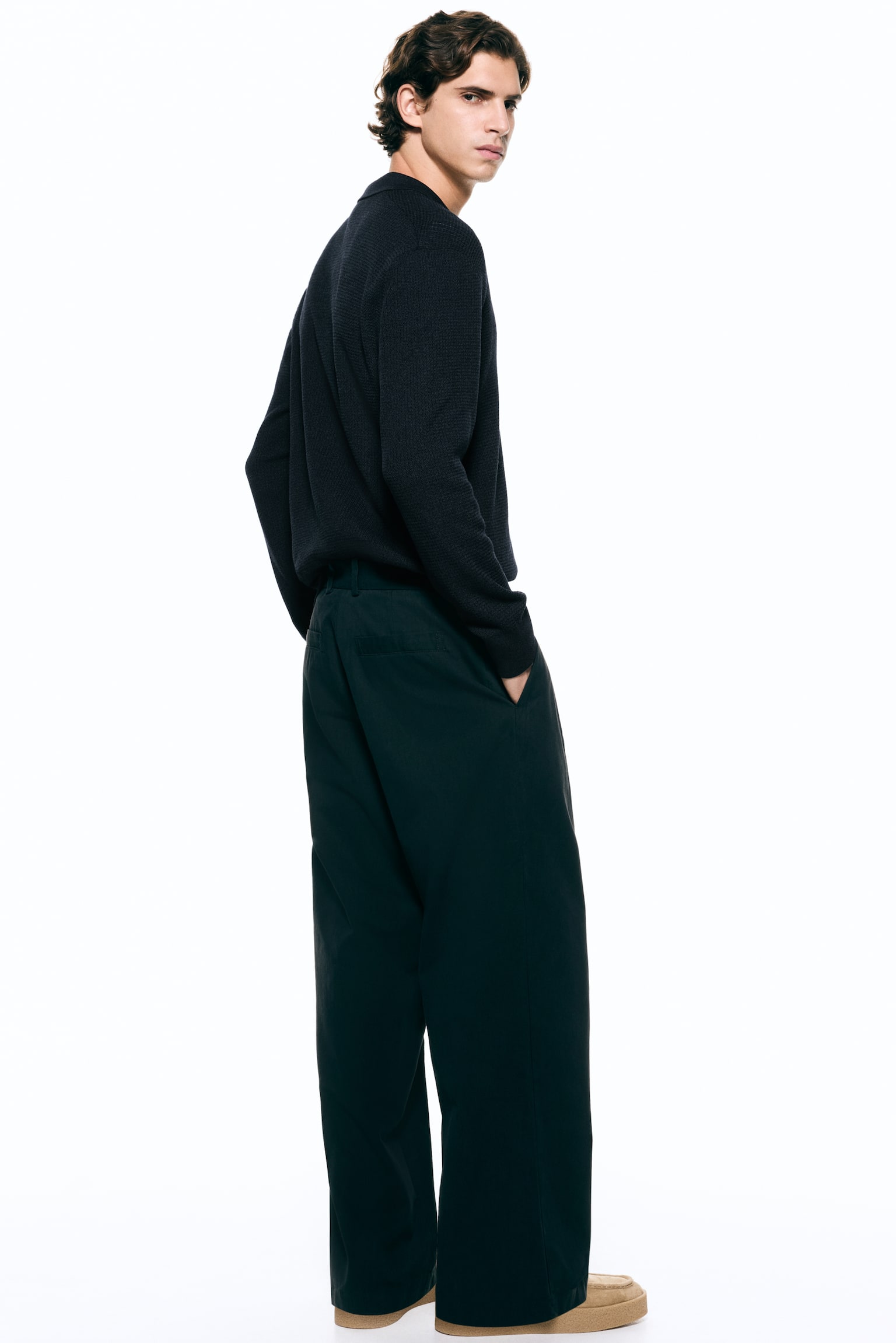 Regular Fit Polo shirt - Dark blue/Beige - 3